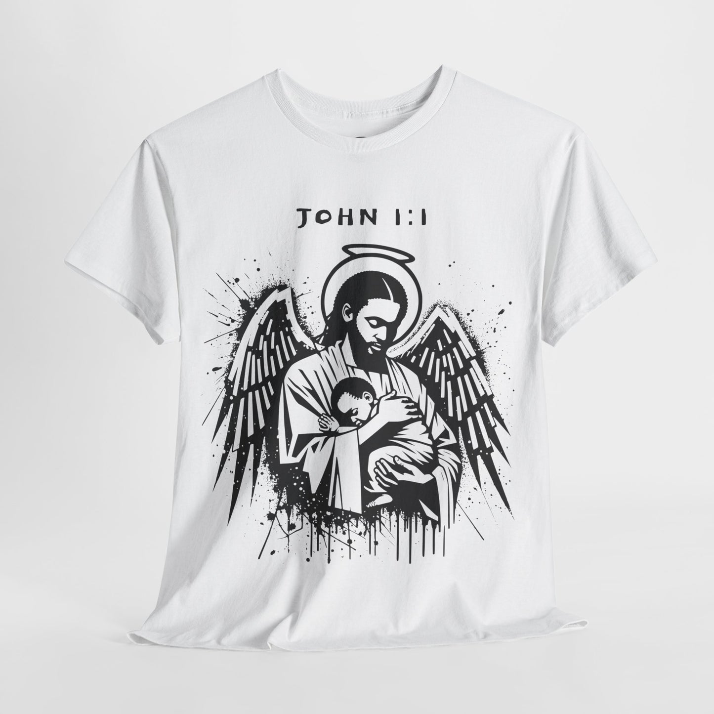 Island Scripture Tee: The Radiance of John 1:1 Printify