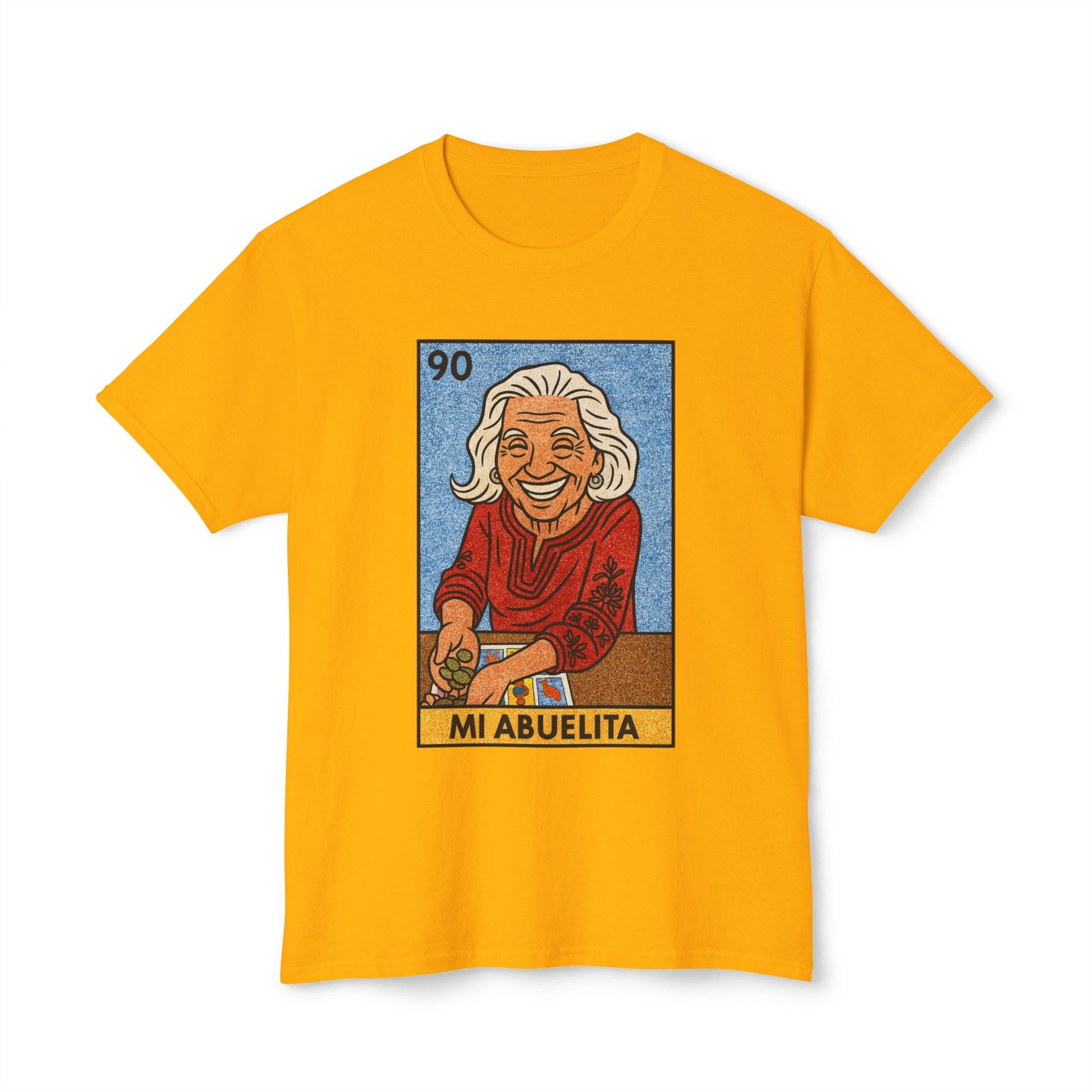 Mi Abuelita Lotería Card T-Shirt — Vintage Hispanic Grandma Tribute Printify
