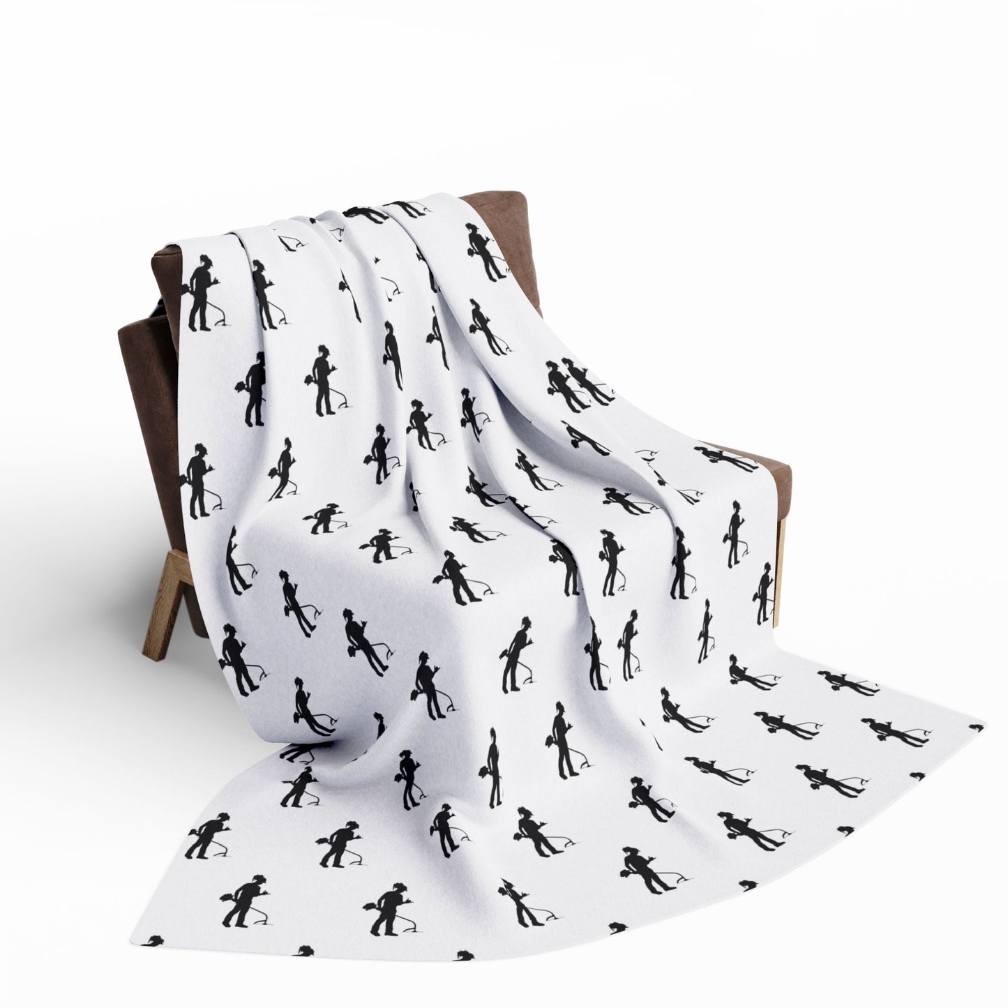 Weed Wacky Blanket — Colorful Tropical Leaf Pattern Cozy Throw Printify