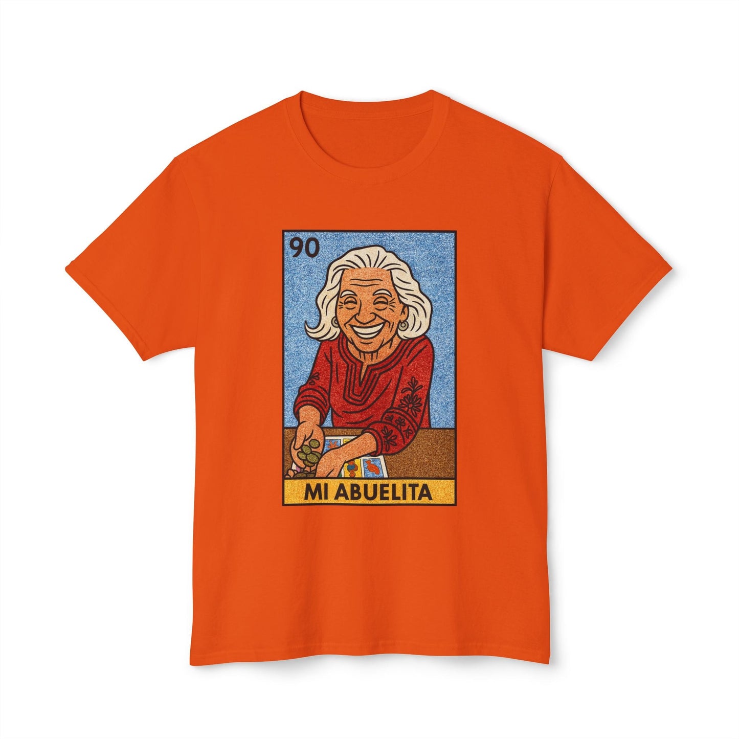 Mi Abuelita Lotería Card T-Shirt — Vintage Hispanic Grandma Tribute Printify