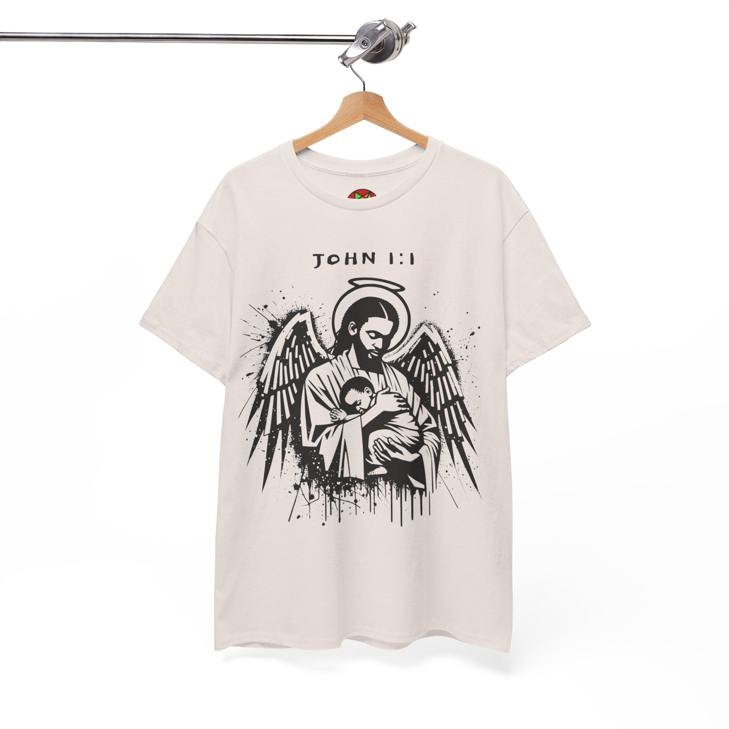 Island Scripture Tee: The Radiance of John 1:1 Printify