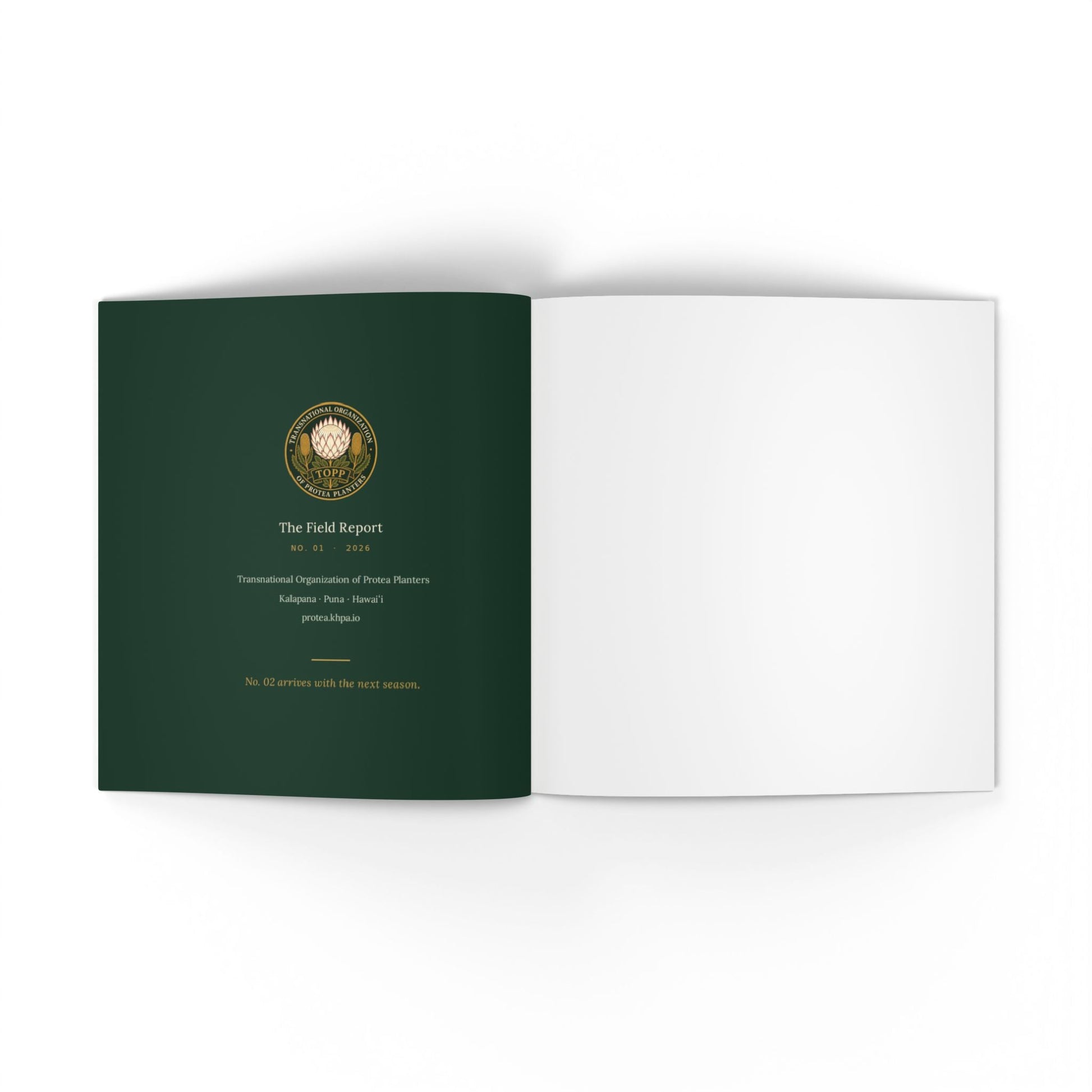 Softcover Photo Book — "The Field Report" Nature Journal Printify