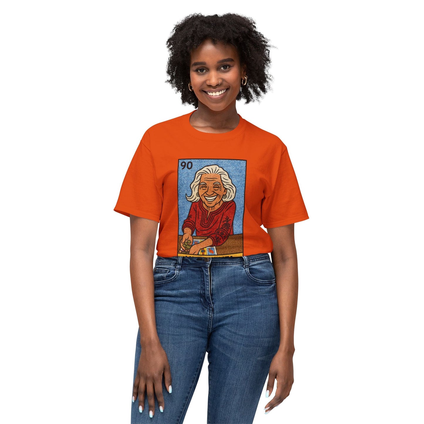 Mi Abuelita Lotería Card T-Shirt — Vintage Hispanic Grandma Tribute Printify