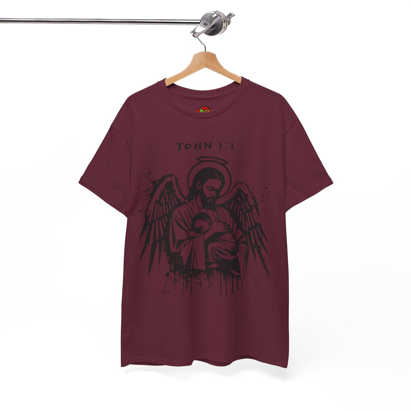 Island Scripture Tee: The Radiance of John 1:1 Printify