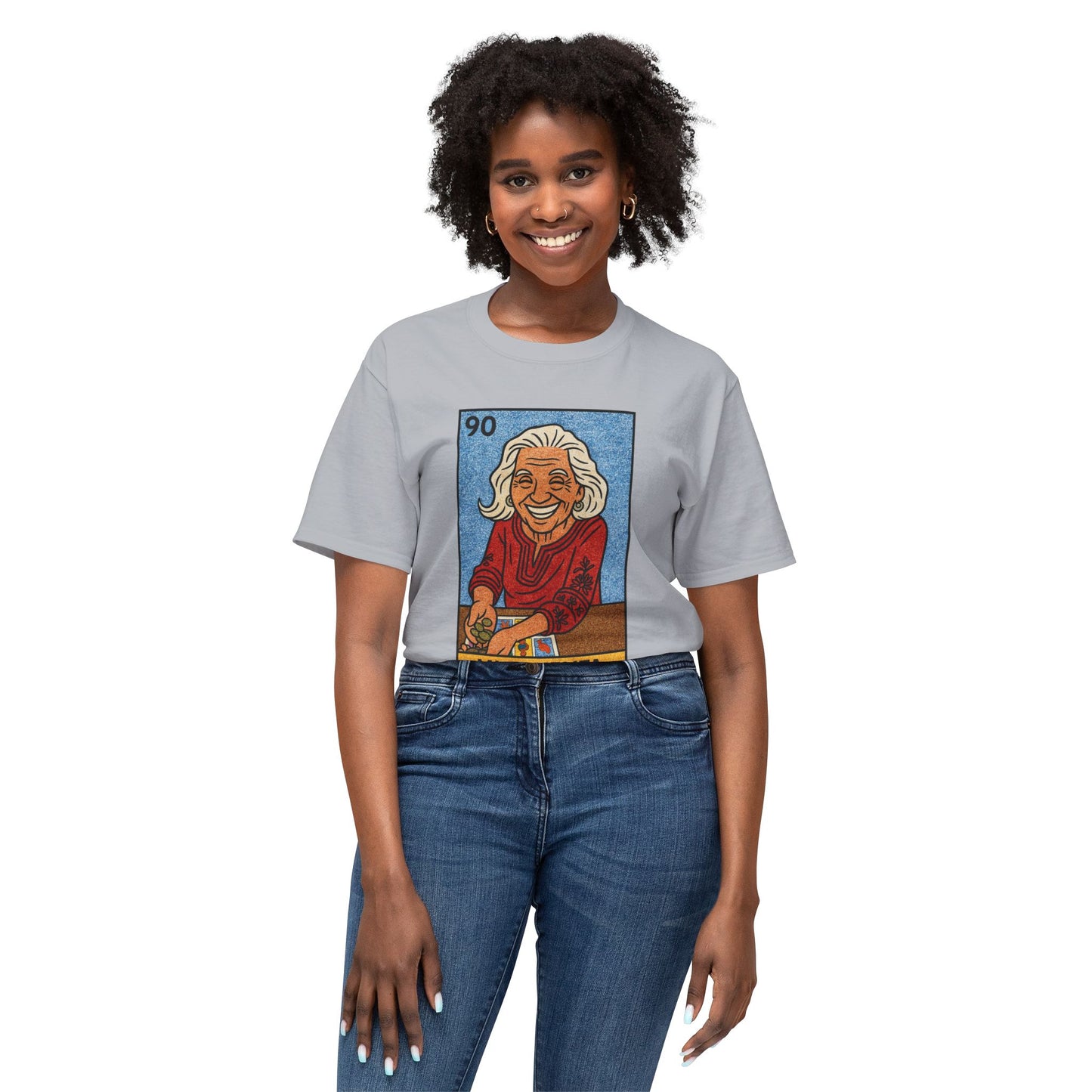 Mi Abuelita Lotería Card T-Shirt — Vintage Hispanic Grandma Tribute