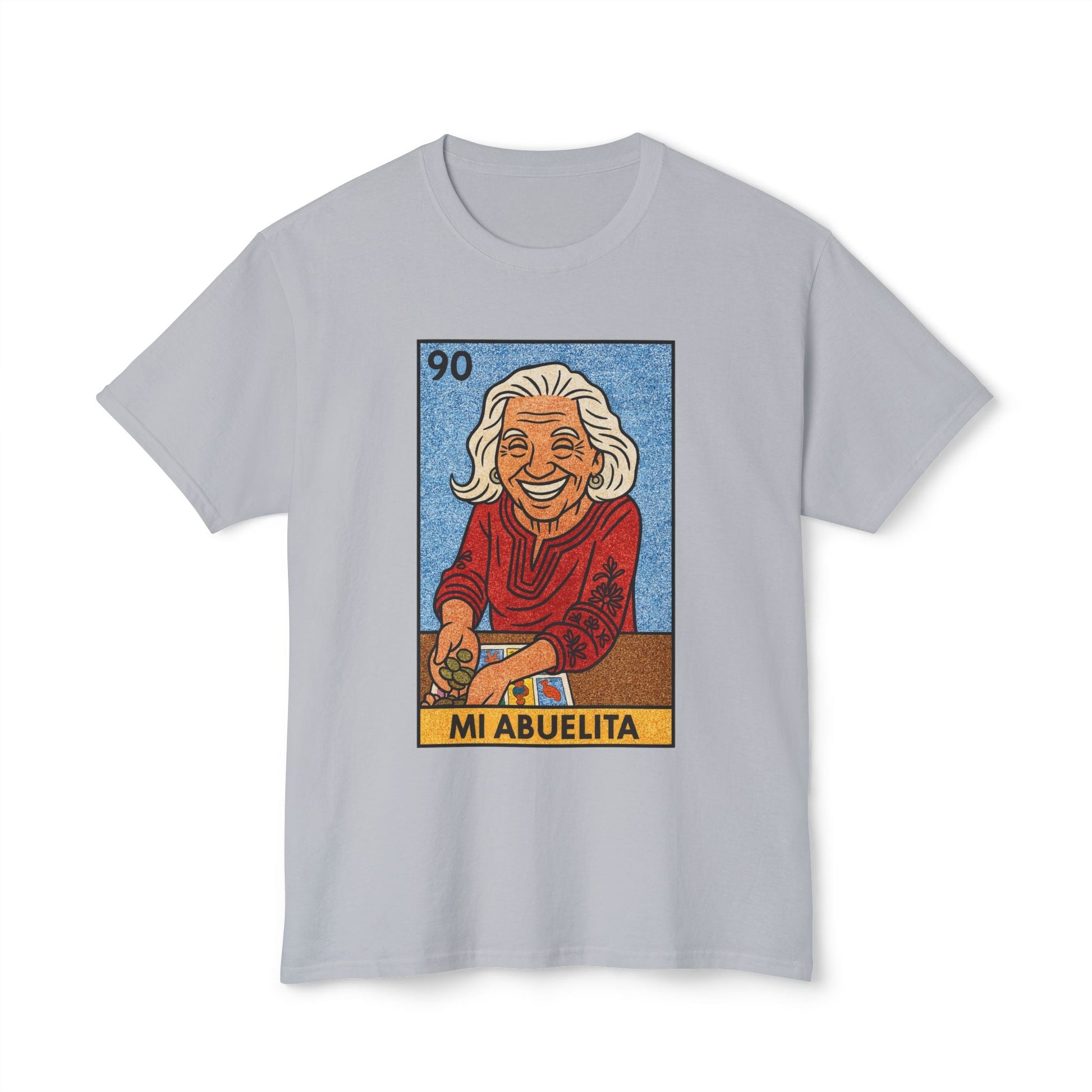 Mi Abuelita Lotería Card T-Shirt — Vintage Hispanic Grandma Tribute Printify