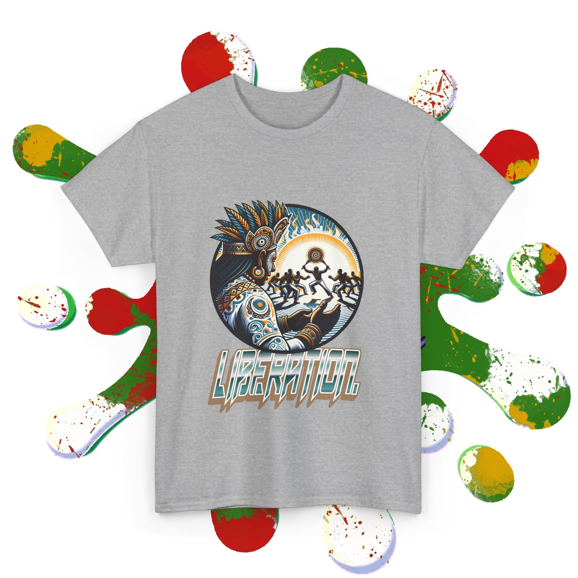 Liberation Tee African Kung Fu x Maculelê x Candomblé Fusion Printify