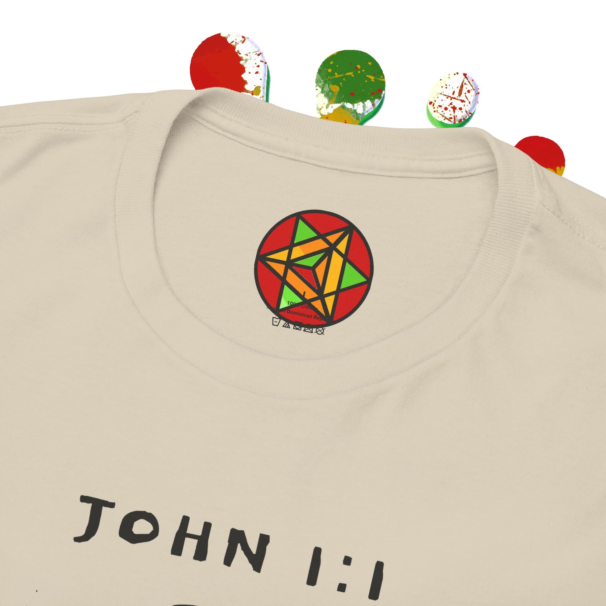 Island Scripture Tee: The Radiance of John 1:1 Printify