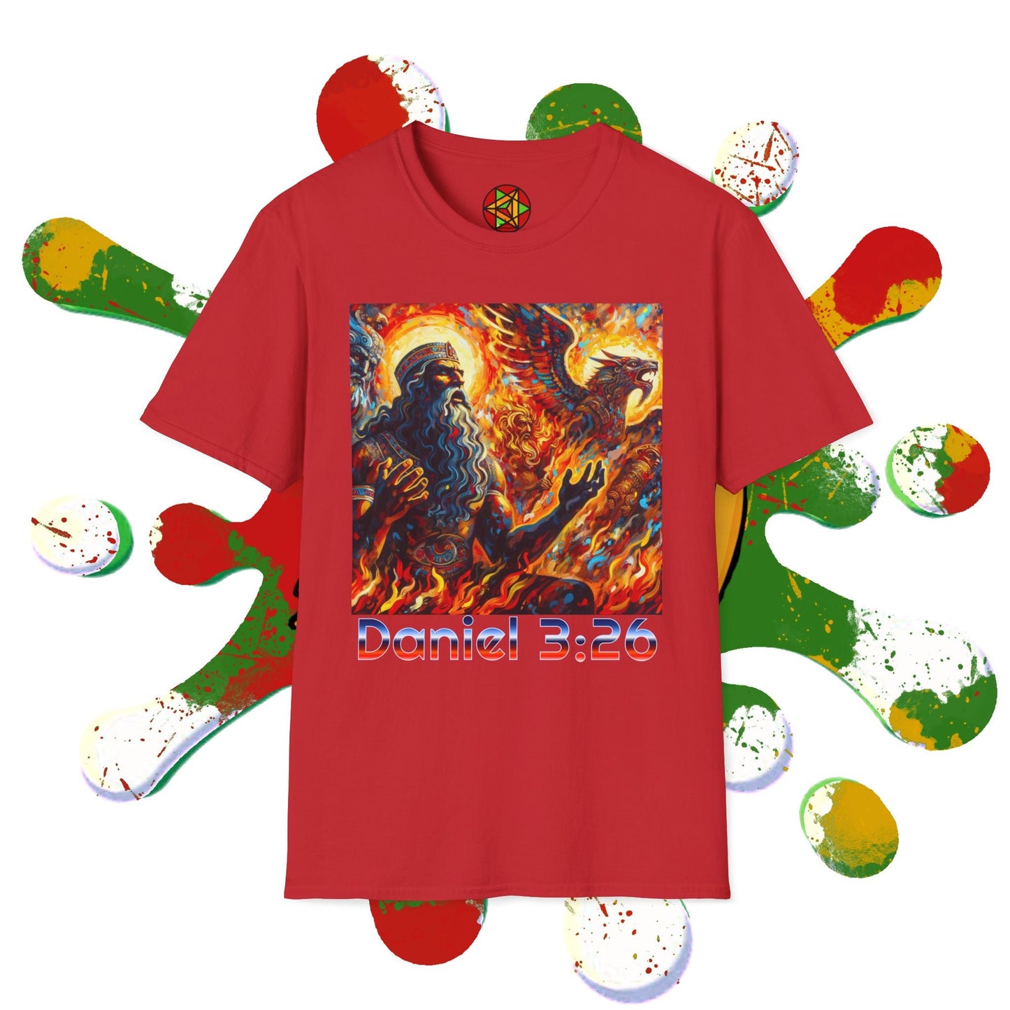 Daniel 3:26 Fiery Furnace T-Shirt — Shadrach Meshach Abednego Christian Tee Printify