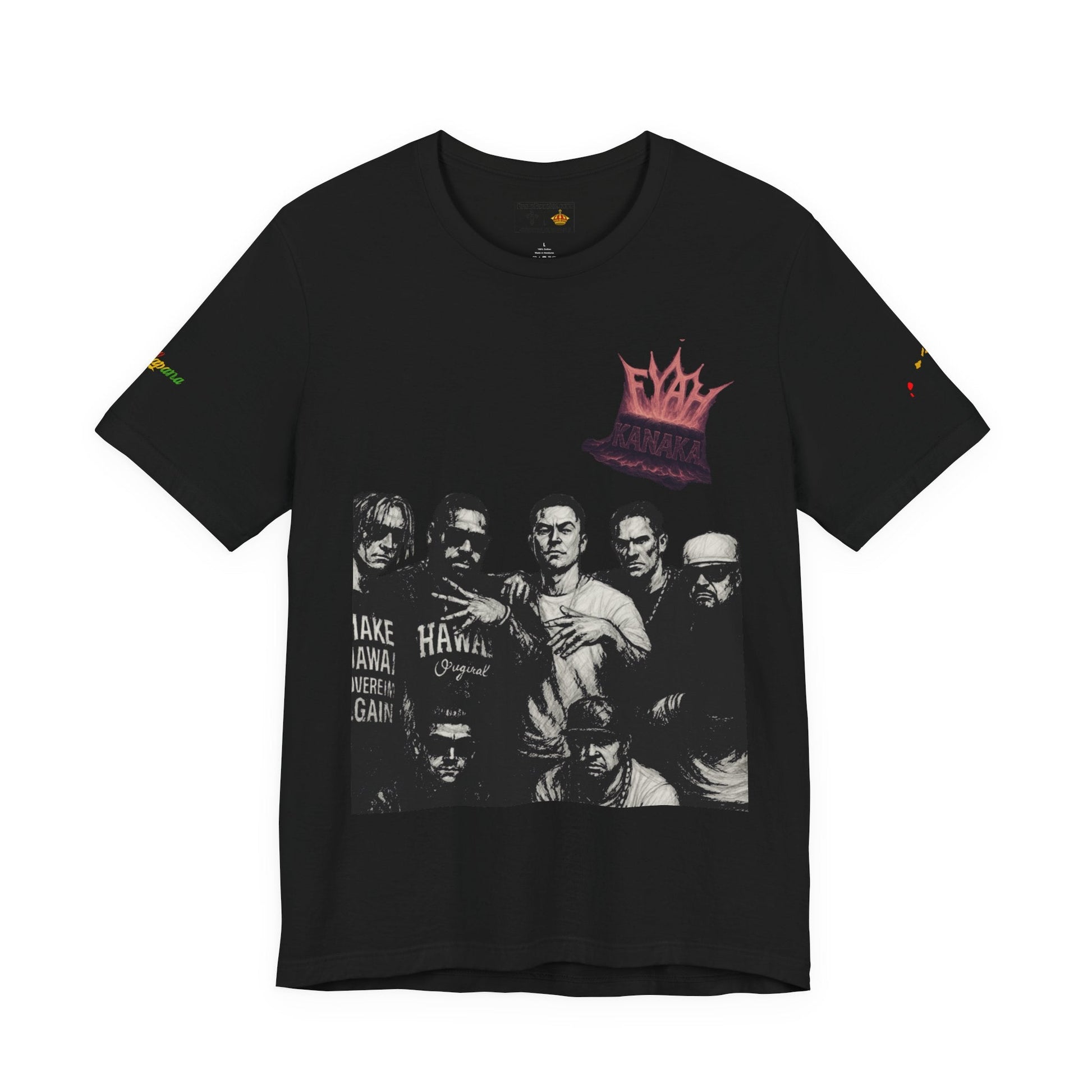 Kanaka Fyah 'vintage' Tee — Limited Edition Hawaiian Band Shirt Printify