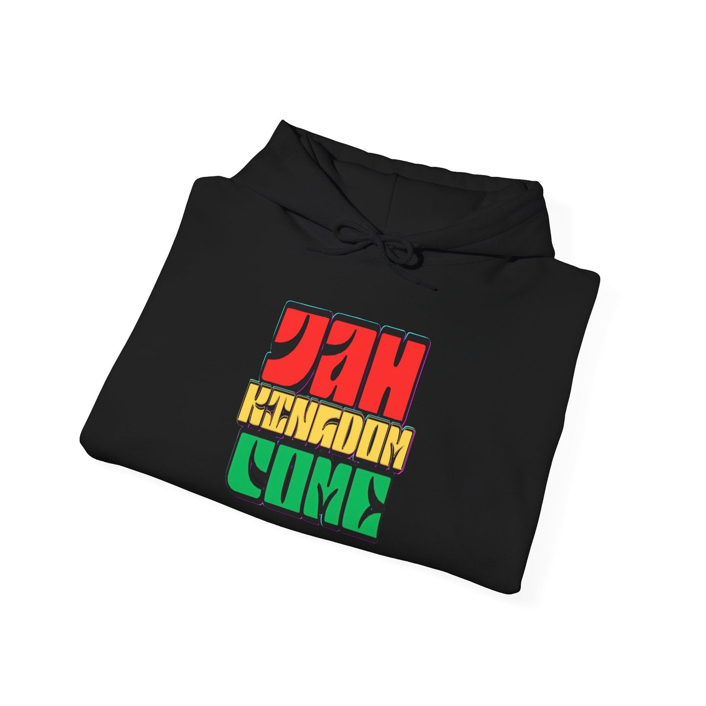 Hoodie — Jah Kingdom Come Rasta Graphic Hooded Sweatshirt Printify