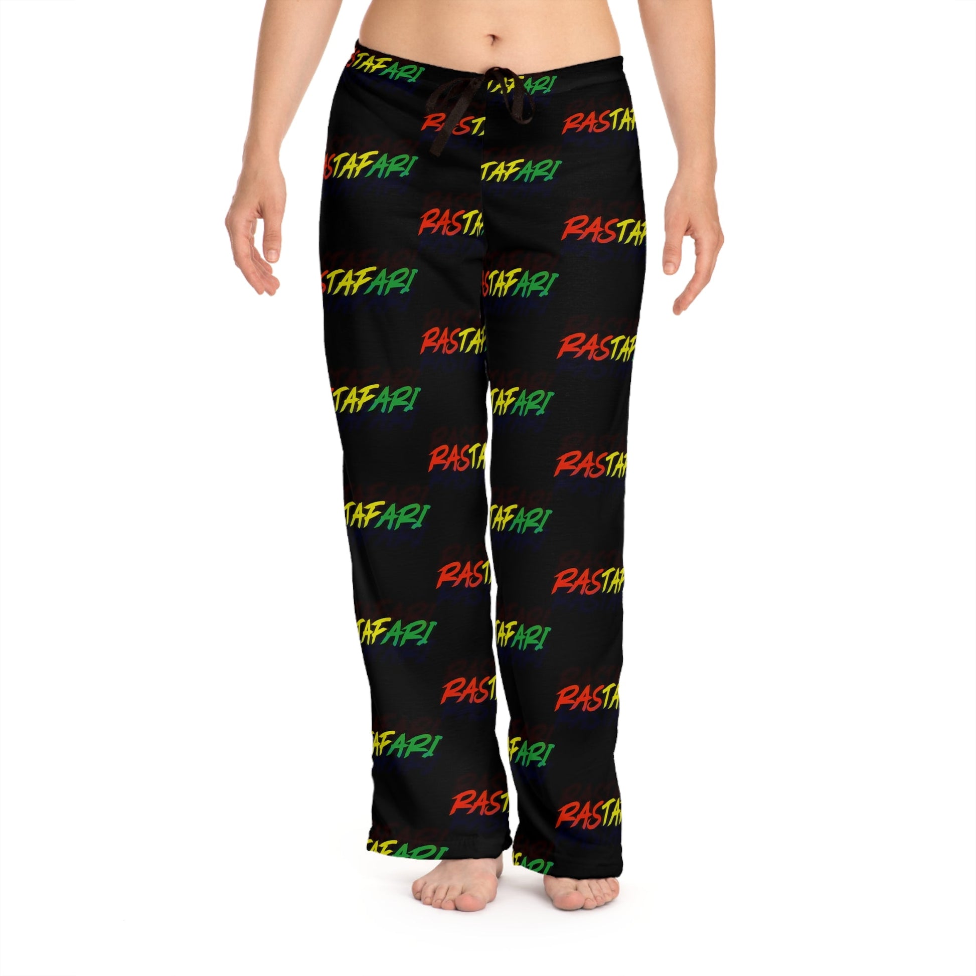 Rastafari Rainbow Women's Pajama Pants – All-Over Print Cozy Lounge Sleepwear Printify