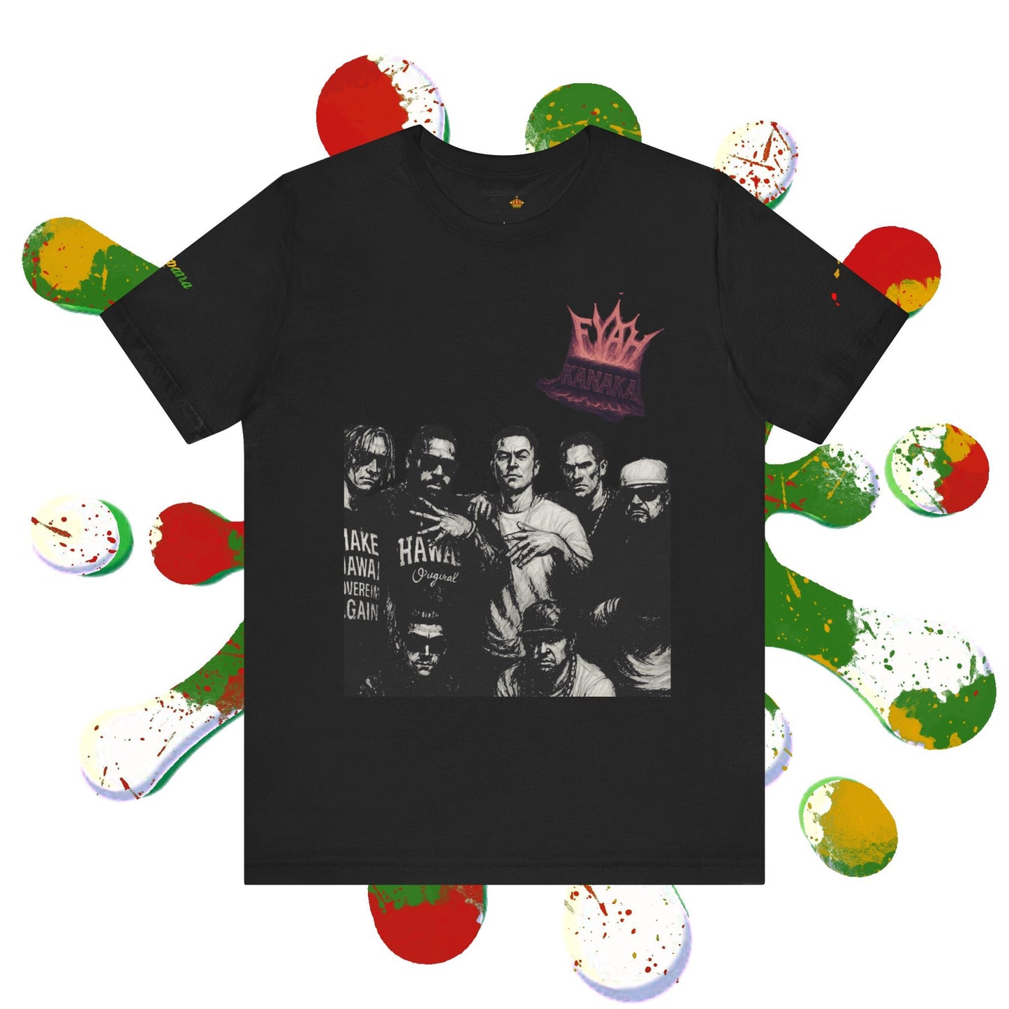 Kanaka Fyah 'vintage' Tee — Limited Edition Hawaiian Band Shirt Printify