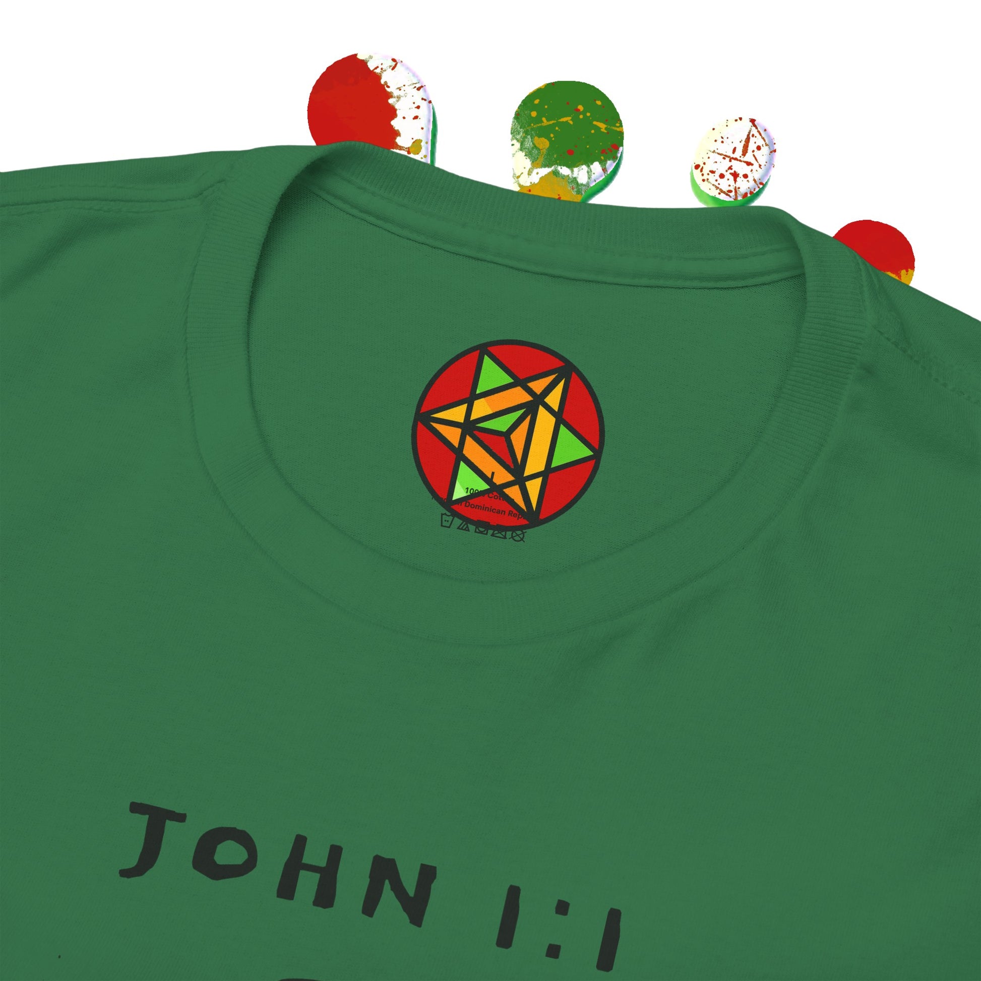 Island Scripture Tee: The Radiance of John 1:1 Printify