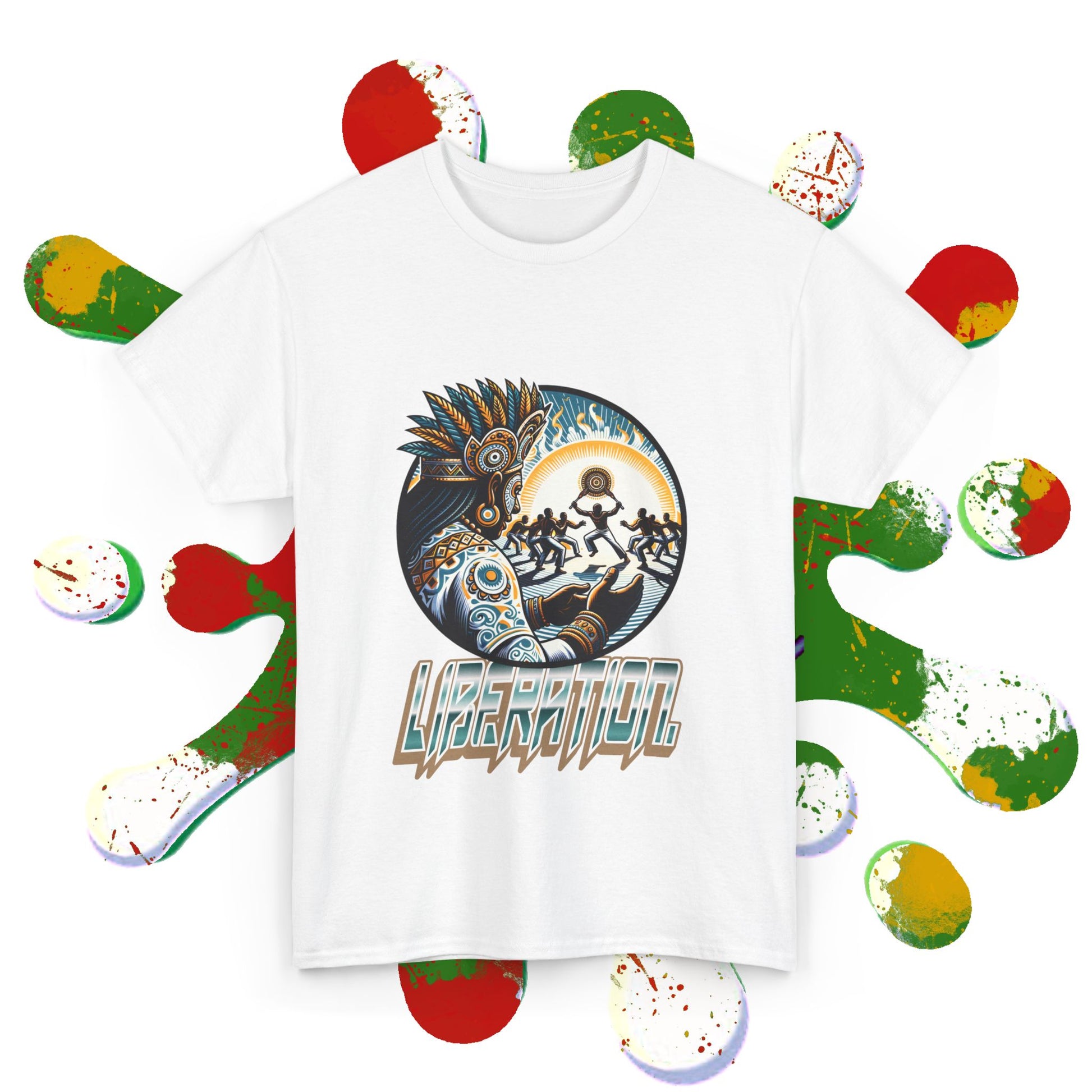 Liberation Tee African Kung Fu x Maculelê x Candomblé Fusion Printify