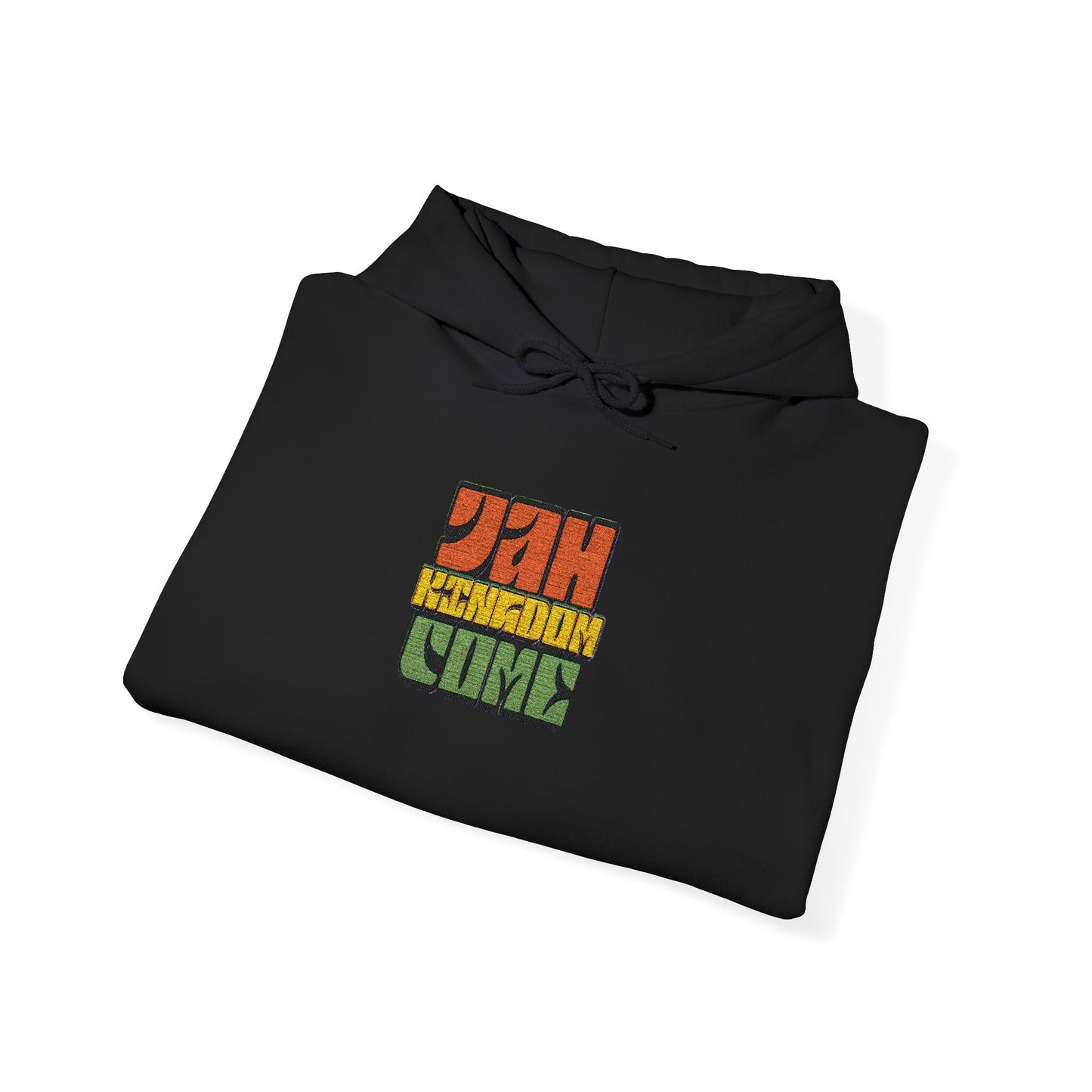 Rastafarian Leaf Block Hoodie – Reggae Colors Graphic Sweatshirt Printify
