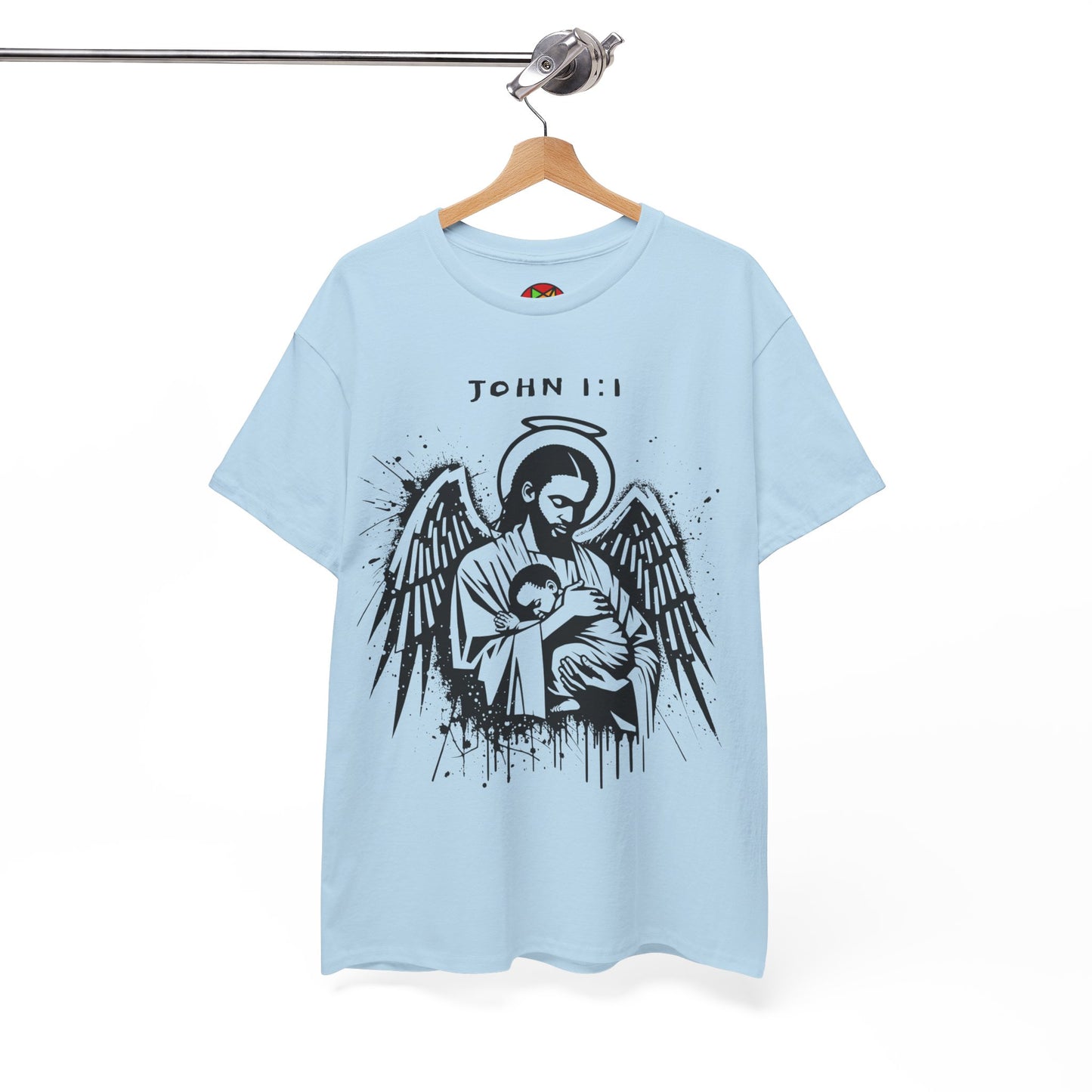 Island Scripture Tee: The Radiance of John 1:1 Printify