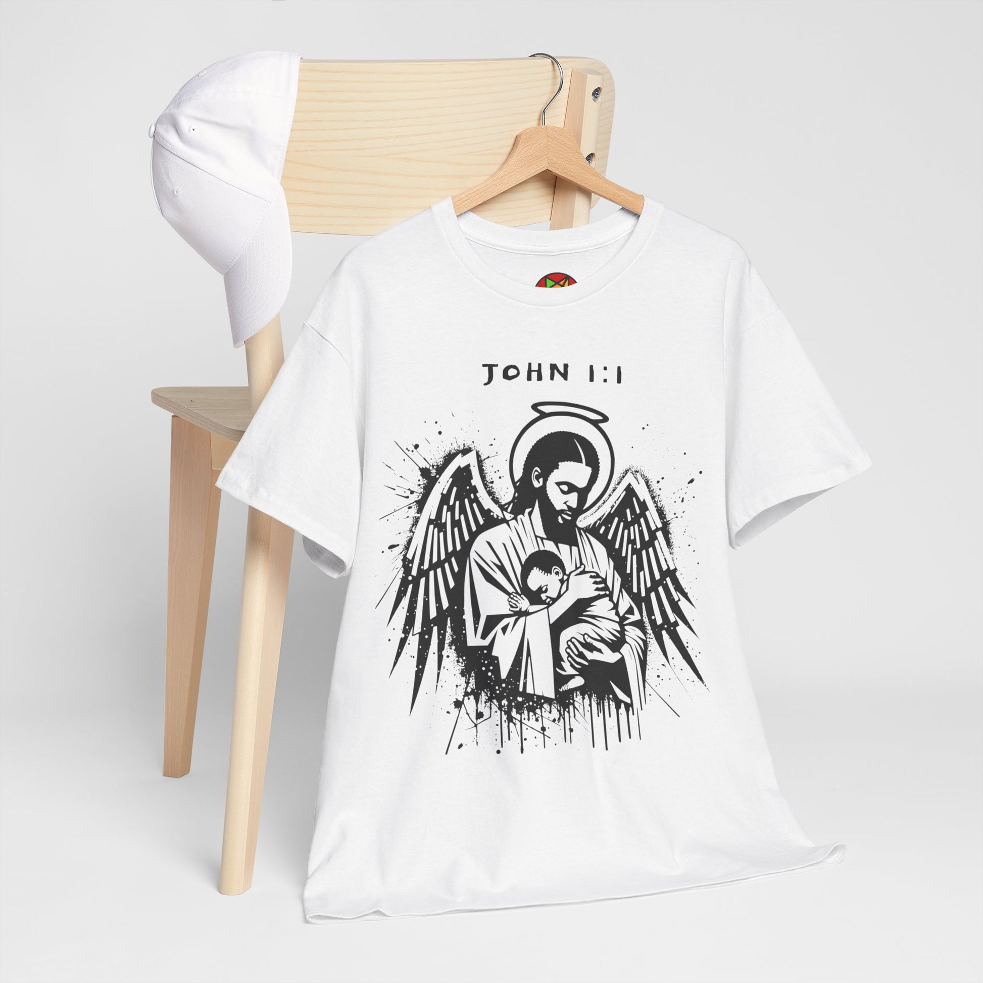 Island Scripture Tee: The Radiance of John 1:1 Printify