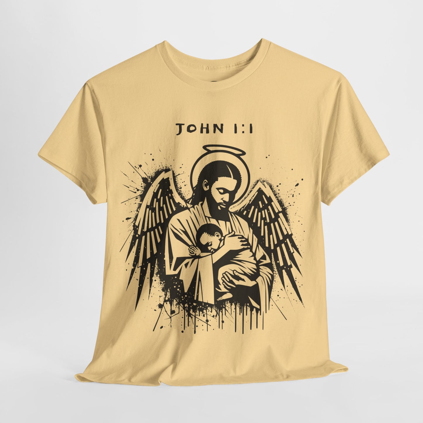 Island Scripture Tee: The Radiance of John 1:1 Printify