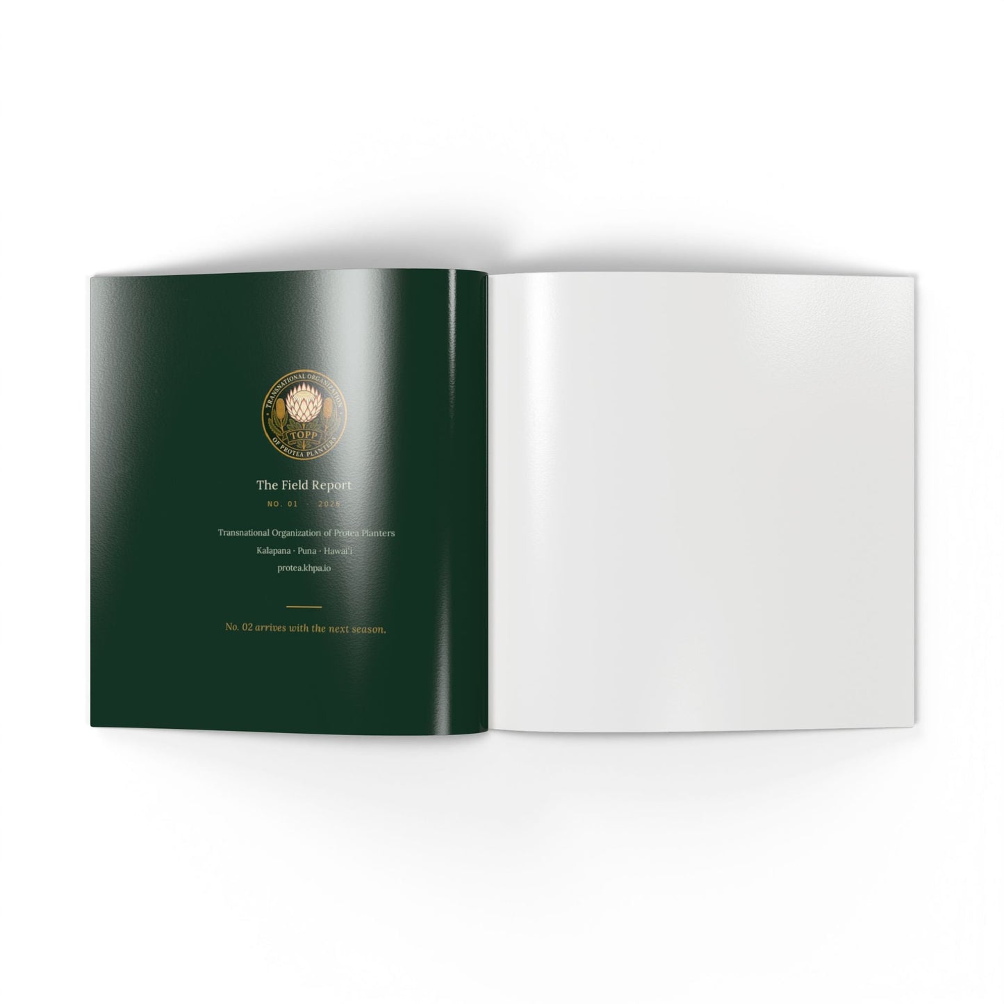 Softcover Photo Book — "The Field Report" Nature Journal Printify
