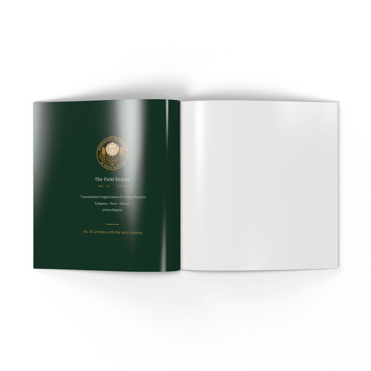 Softcover Photo Book — "The Field Report" Nature Journal Printify