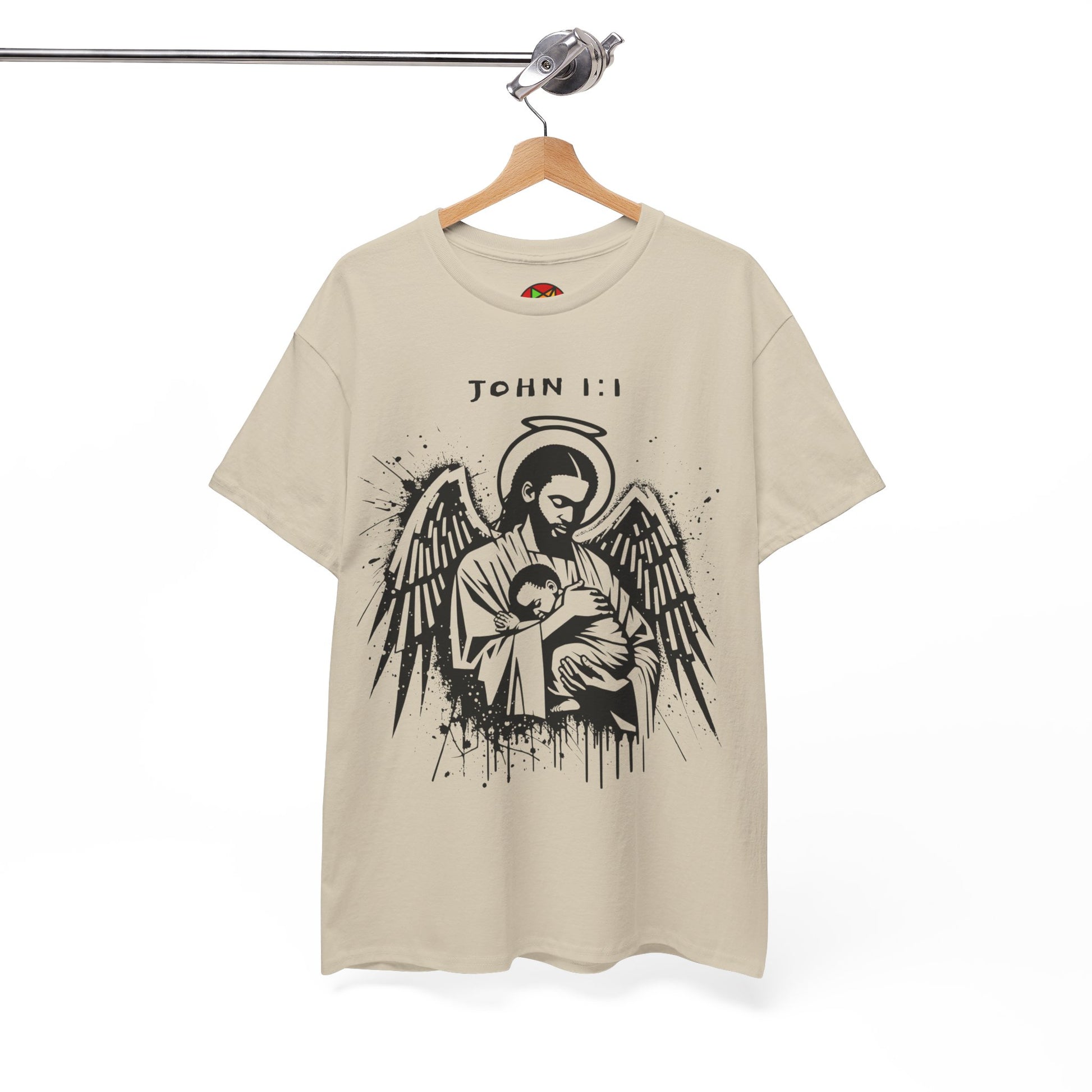 Island Scripture Tee: The Radiance of John 1:1 Printify