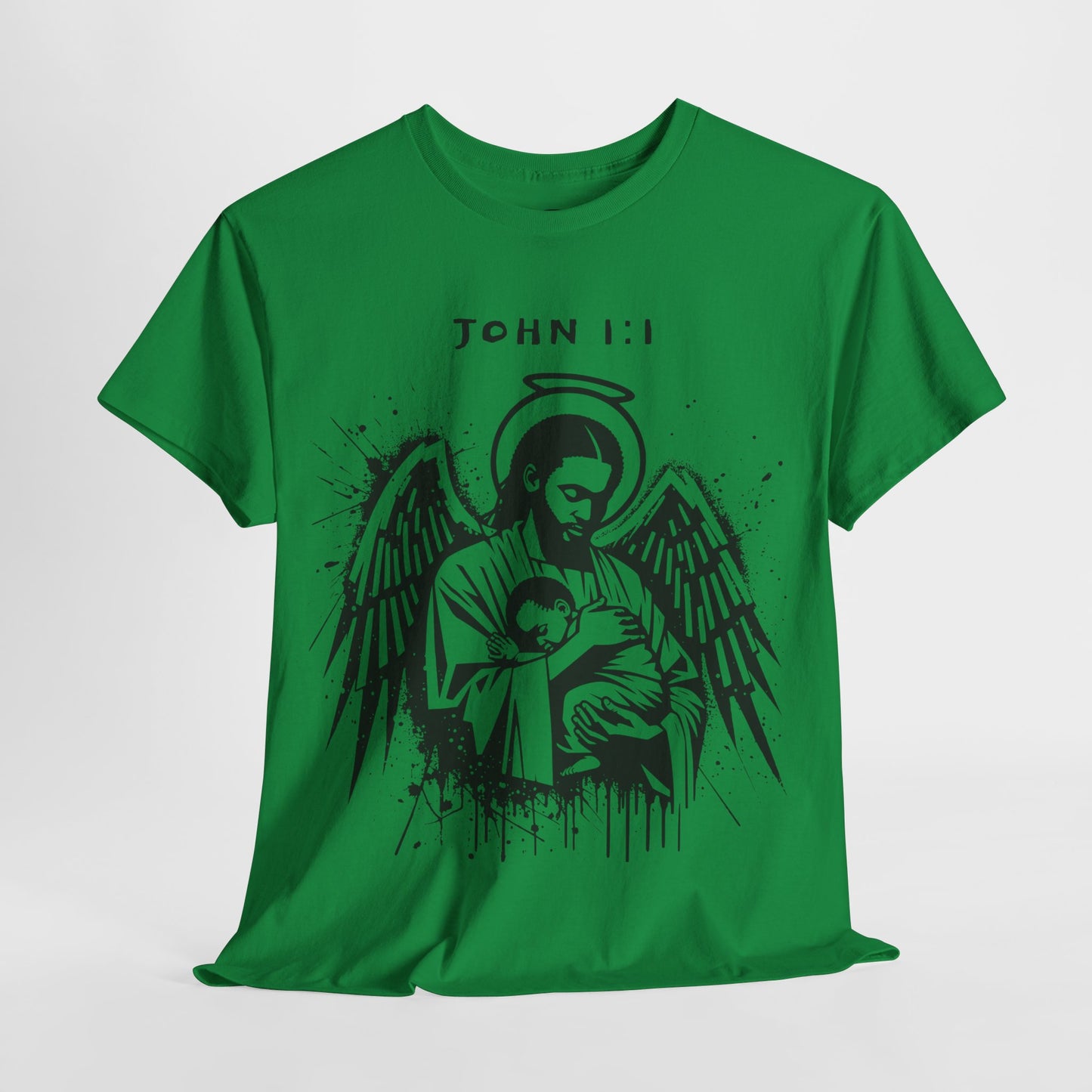 Island Scripture Tee: The Radiance of John 1:1 Printify