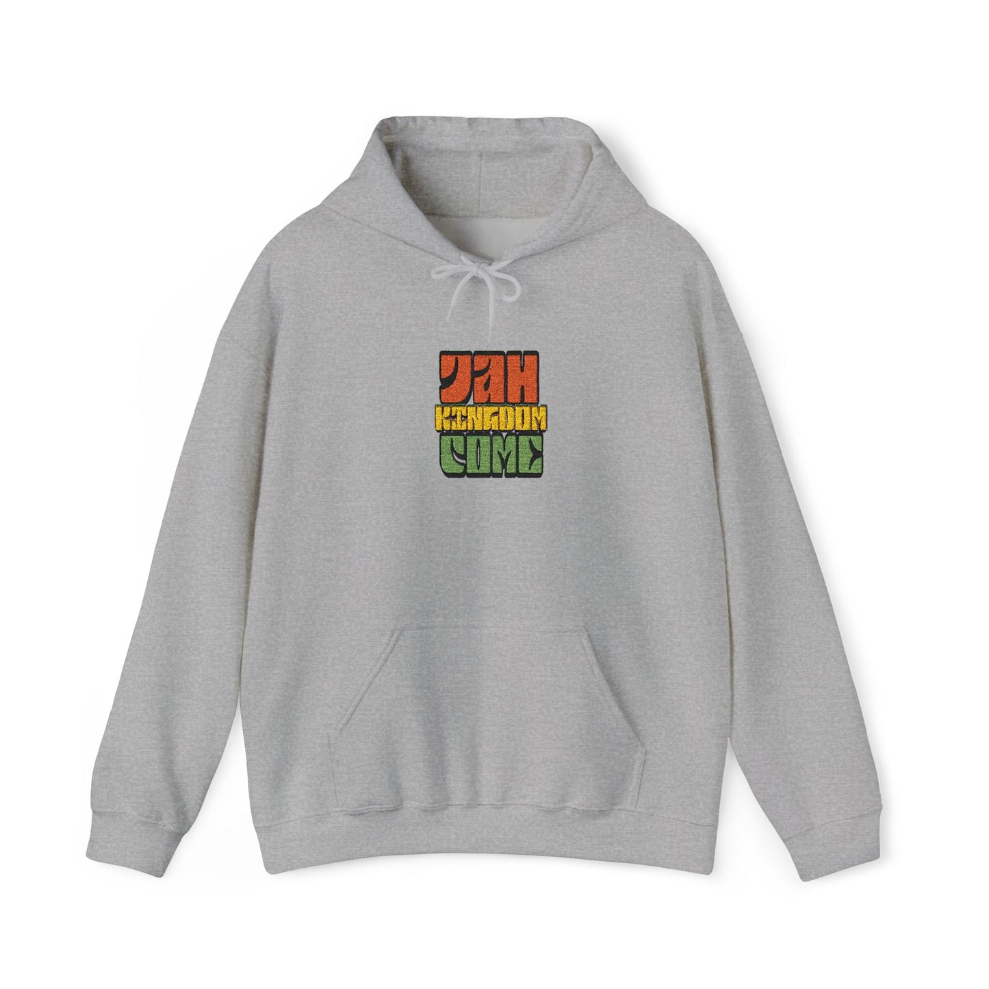 Rastafarian Leaf Block Hoodie – Reggae Colors Graphic Sweatshirt Printify