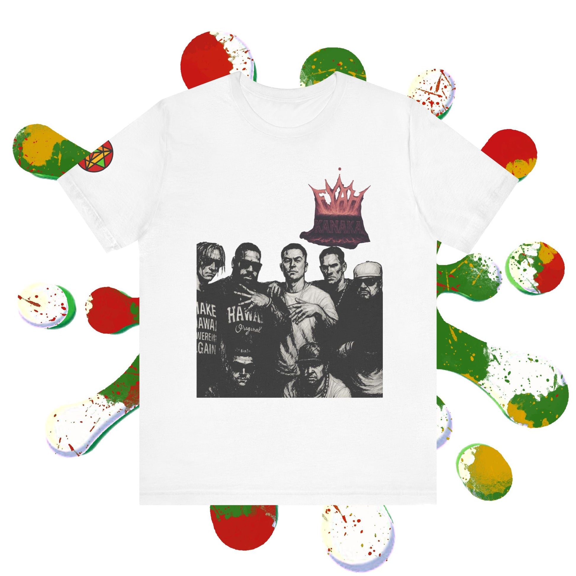 Kanaka Fyah 'vintage' Tee — Limited Edition Hawaiian Band Shirt Printify