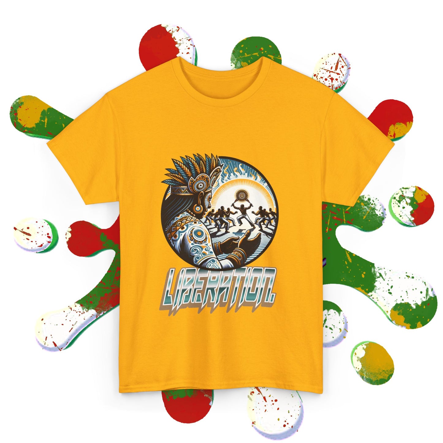 Liberation Tee African Kung Fu x Maculelê x Candomblé Fusion Printify