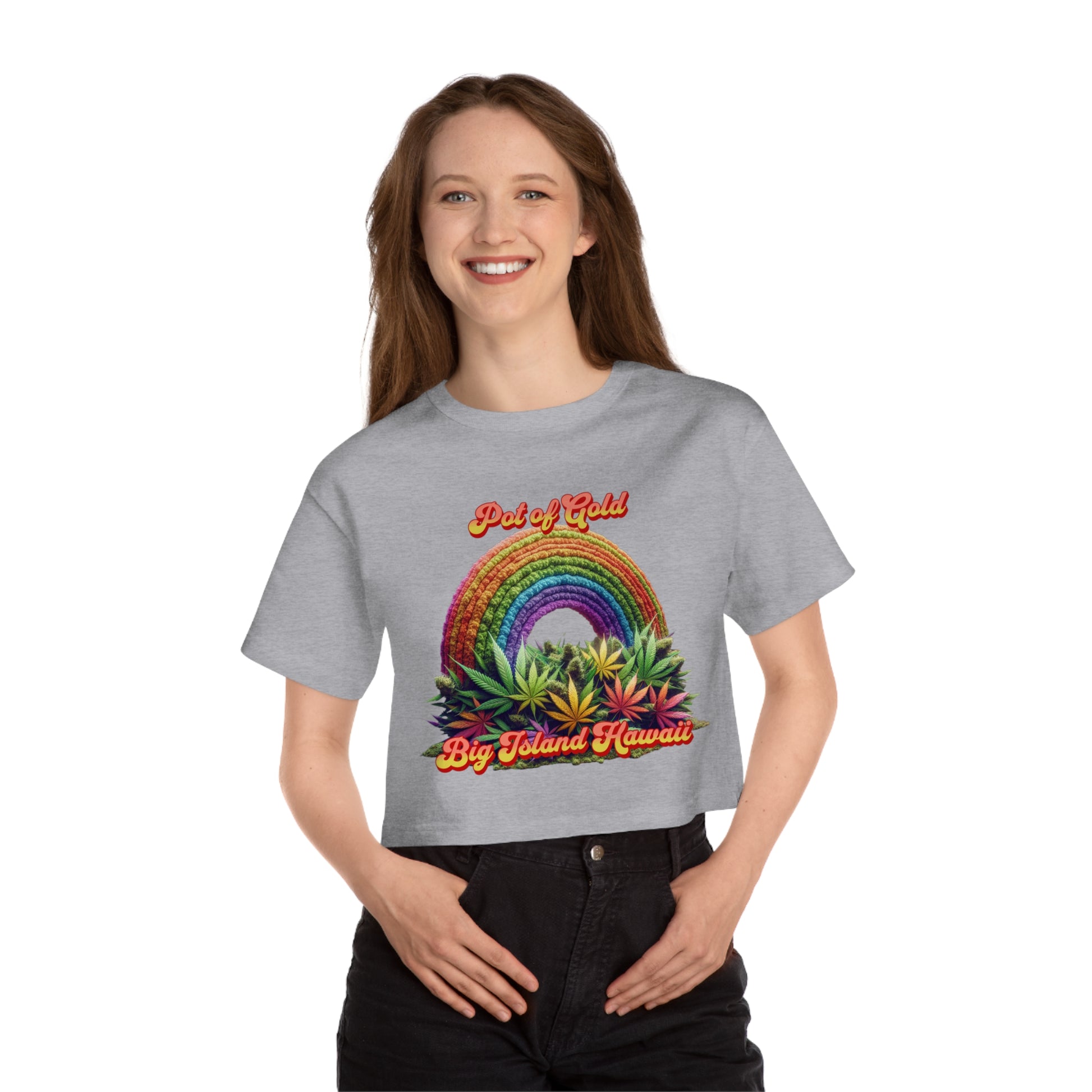 Rainbow Buds Crop Printify