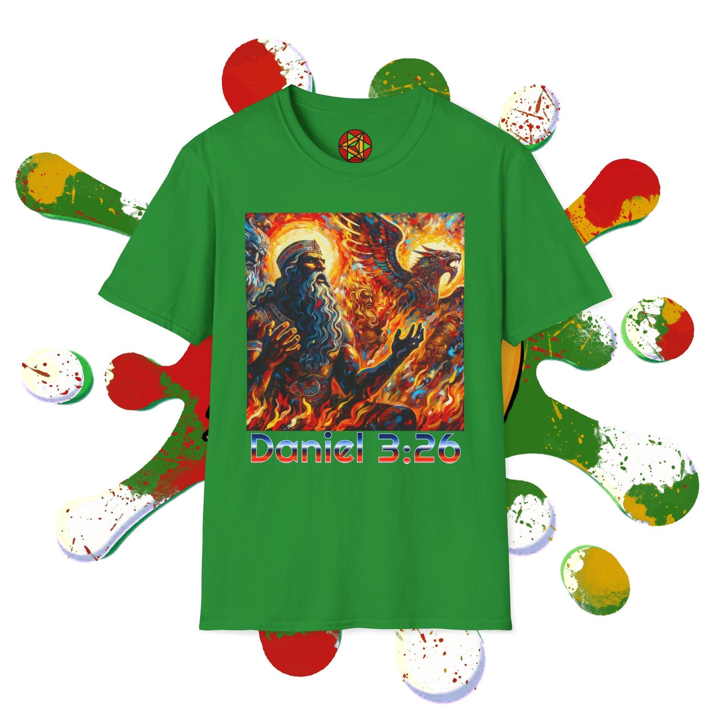 Daniel 3:26 Fiery Furnace T-Shirt — Shadrach Meshach Abednego Christian Tee Printify