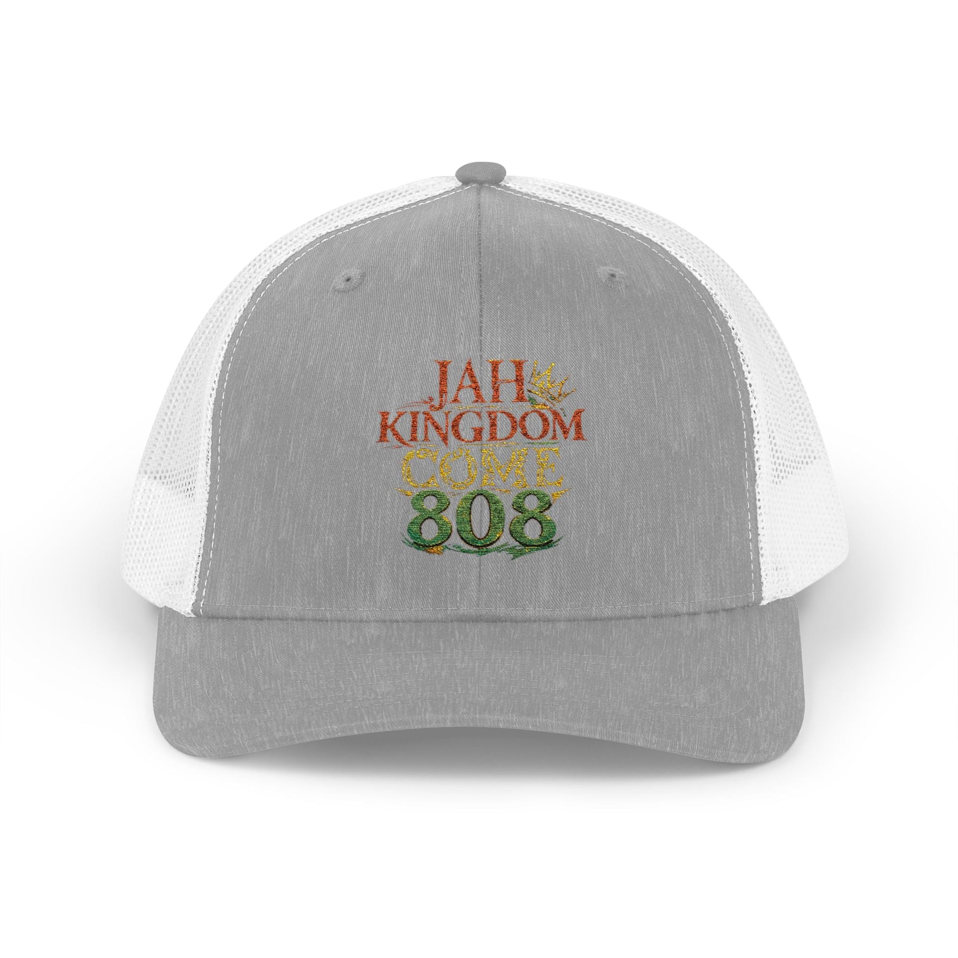 808 Love Snapback Trucker Cap — Retro Hawaiian Aloha Mesh Hat Printify