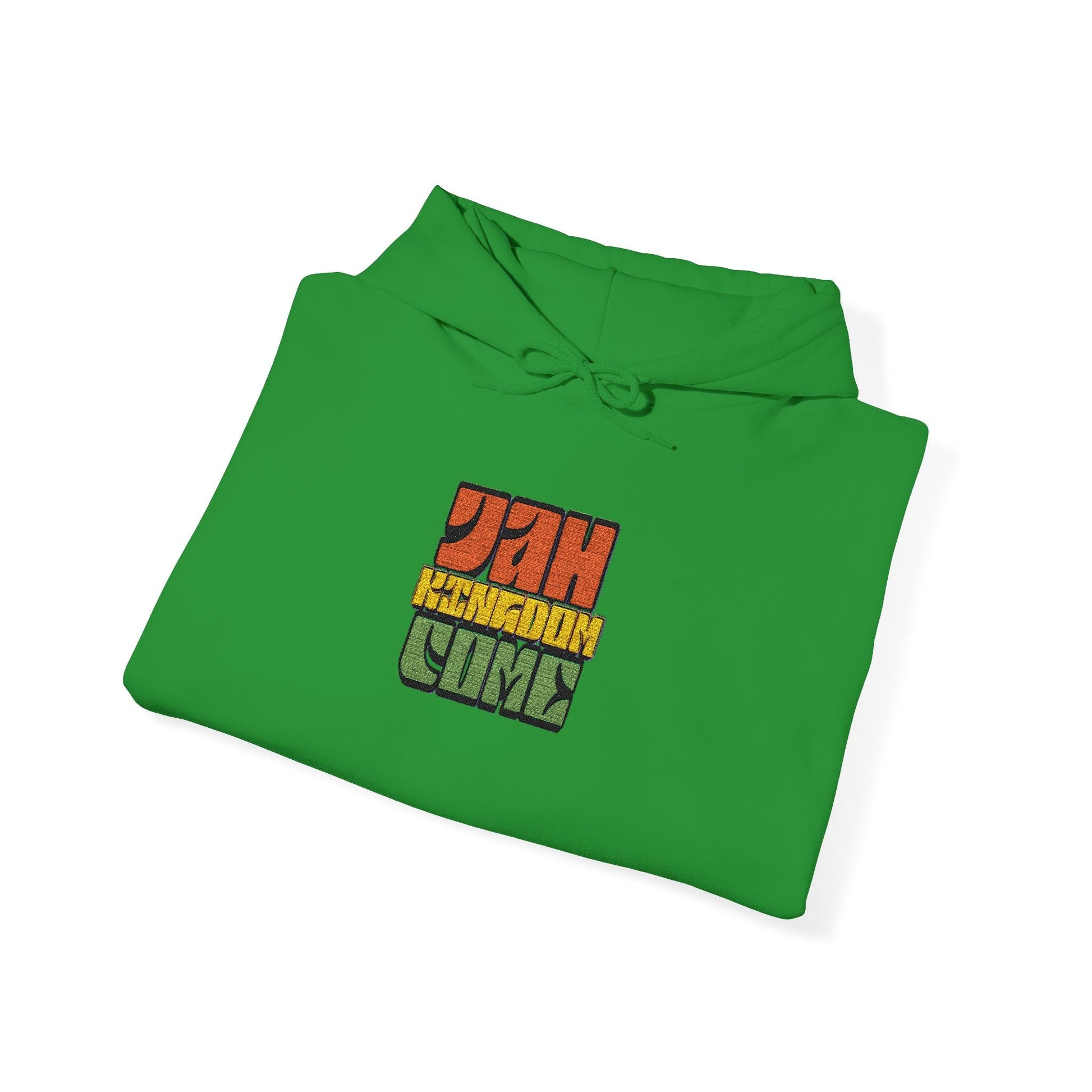 Rastafarian Leaf Block Hoodie – Reggae Colors Graphic Sweatshirt Printify