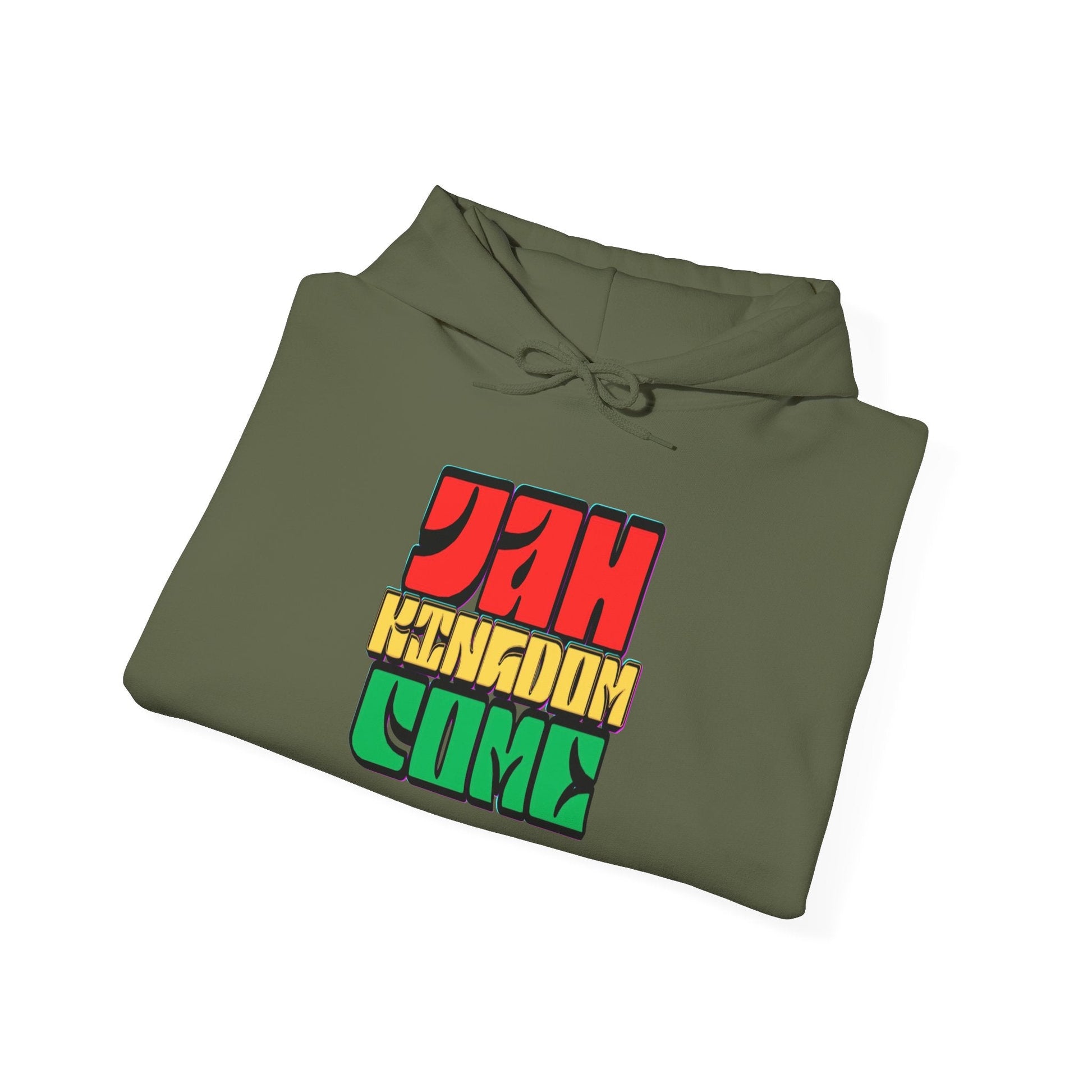 Hoodie — Jah Kingdom Come Rasta Graphic Hooded Sweatshirt Printify
