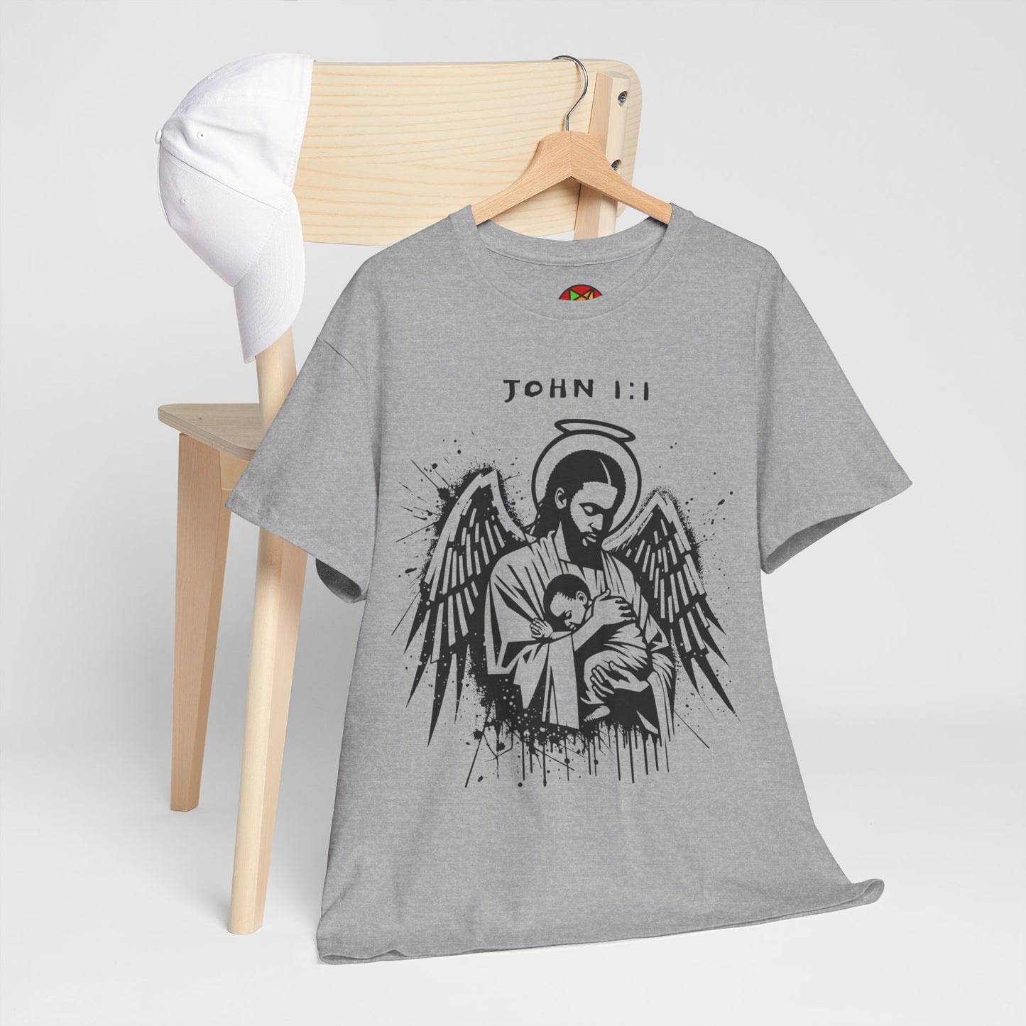 Island Scripture Tee: The Radiance of John 1:1 Printify