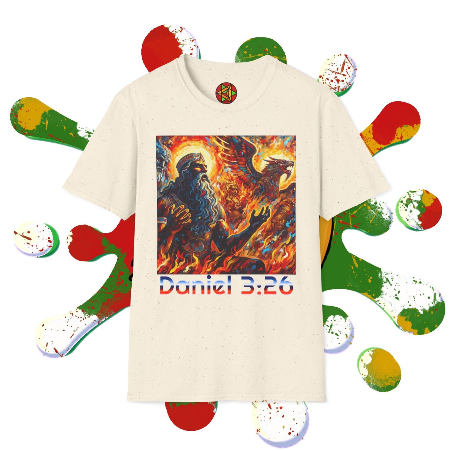 Daniel 3:26 Fiery Furnace T-Shirt — Shadrach Meshach Abednego Christian Tee Printify