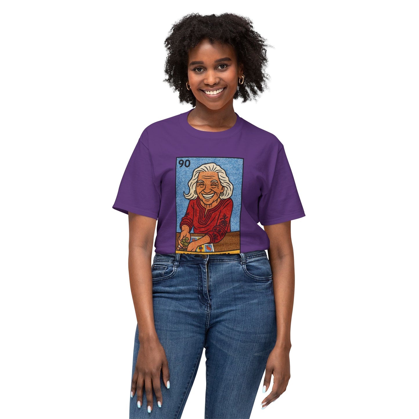 Mi Abuelita Lotería Card T-Shirt — Vintage Hispanic Grandma Tribute