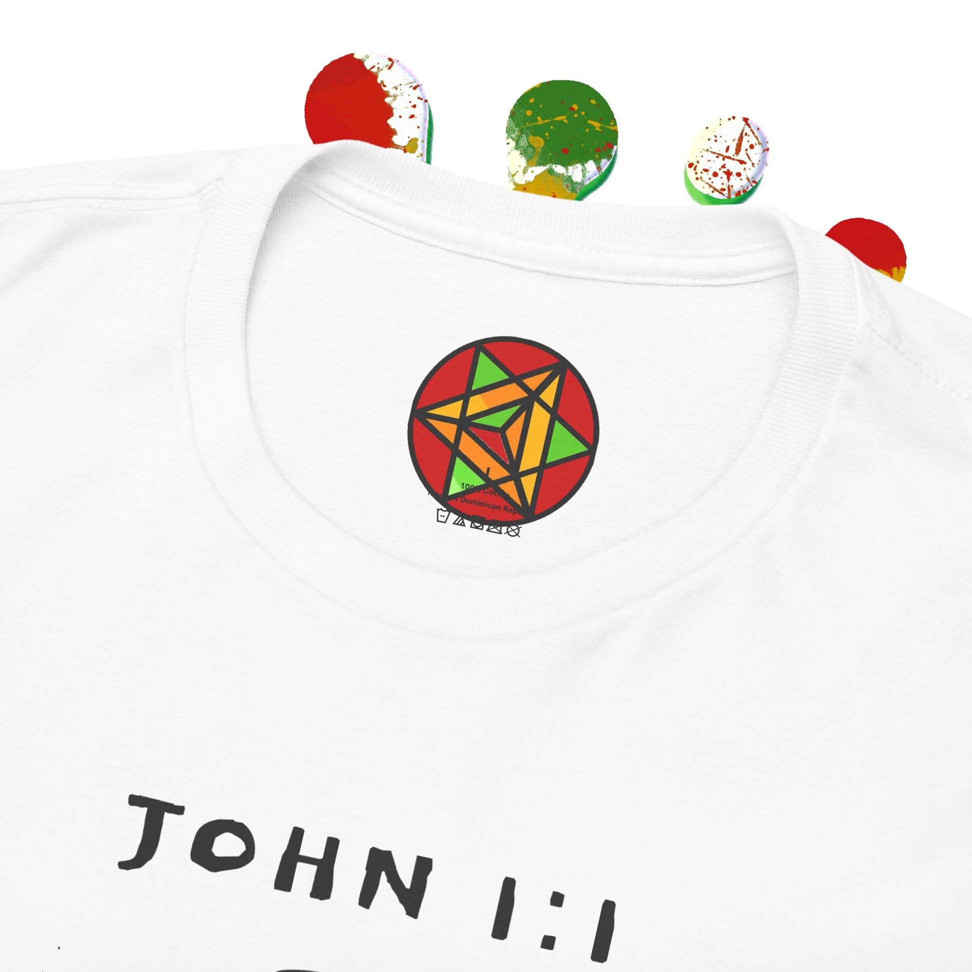 Island Scripture Tee: The Radiance of John 1:1 Printify