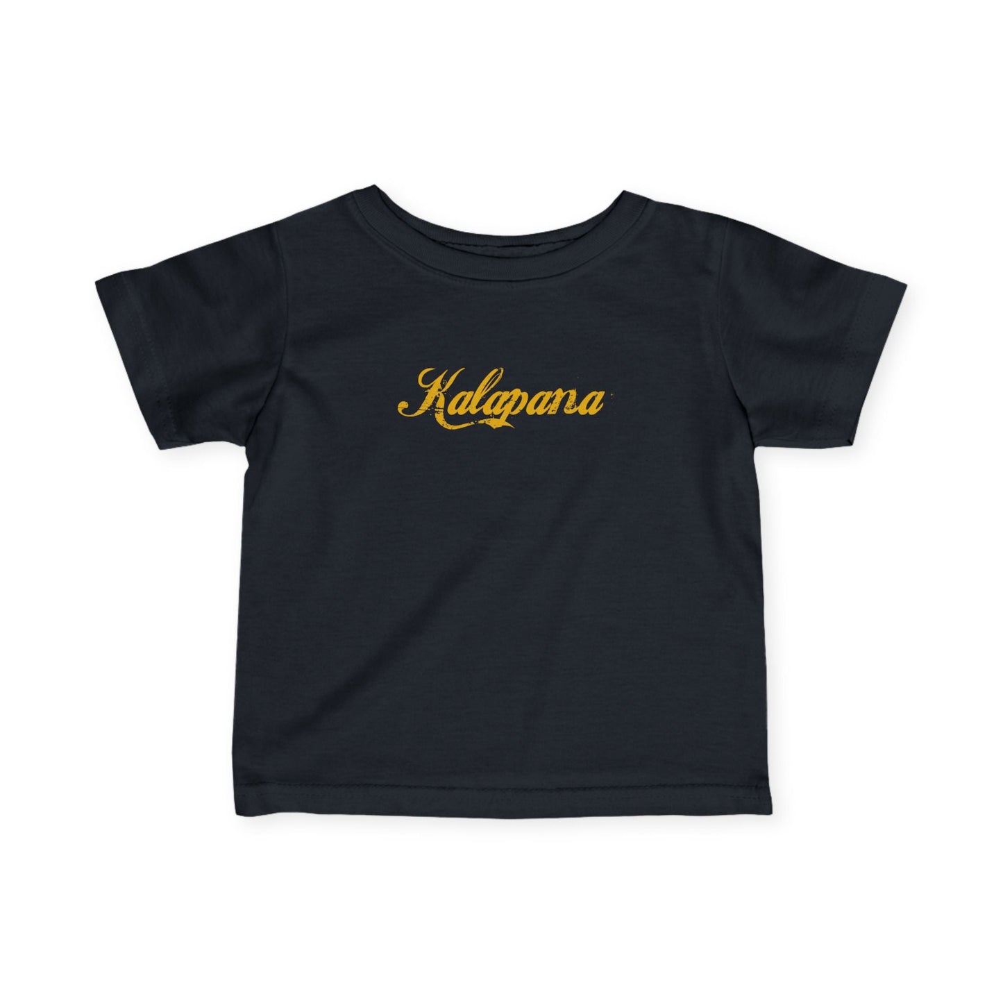 Infant Tee — 'Kalapana' Script with Gold Crown Baby Shirt Printify