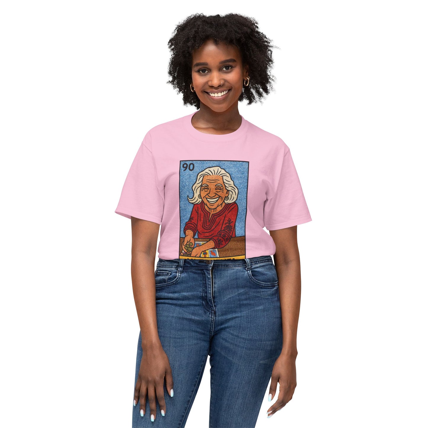 Mi Abuelita Lotería Card T-Shirt — Vintage Hispanic Grandma Tribute