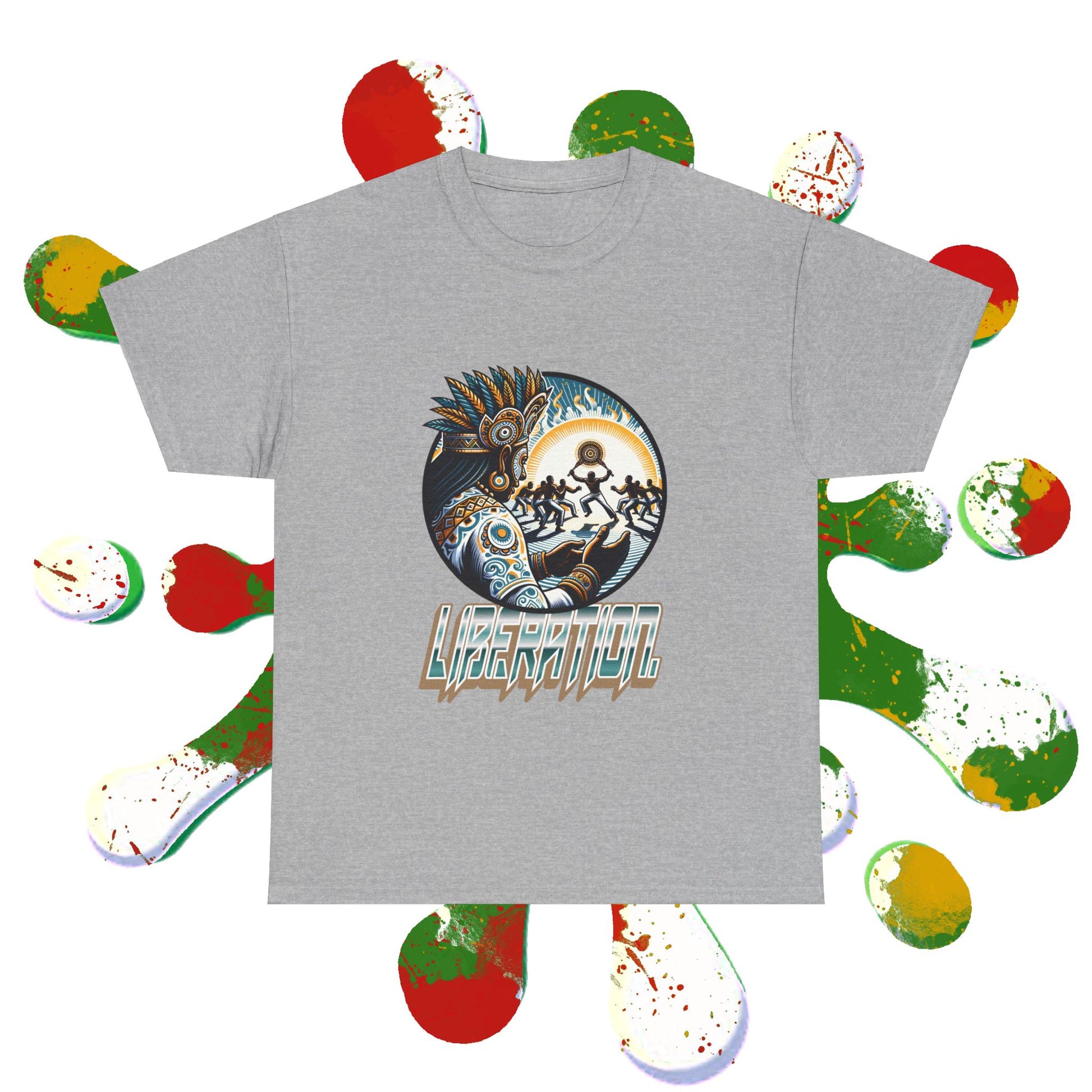 Liberation Tee African Kung Fu x Maculelê x Candomblé Fusion Printify