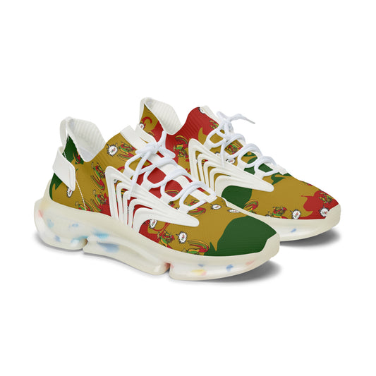 Women's Rasta Rooster Sneakers Printify