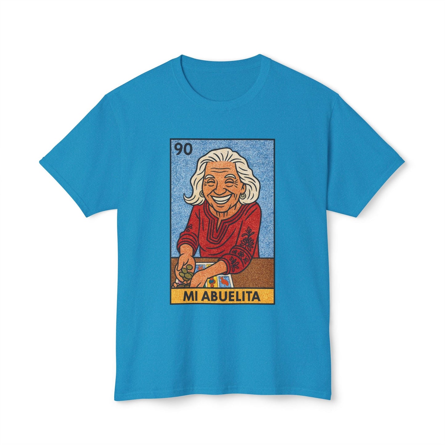 Mi Abuelita Lotería Card T-Shirt — Vintage Hispanic Grandma Tribute Printify