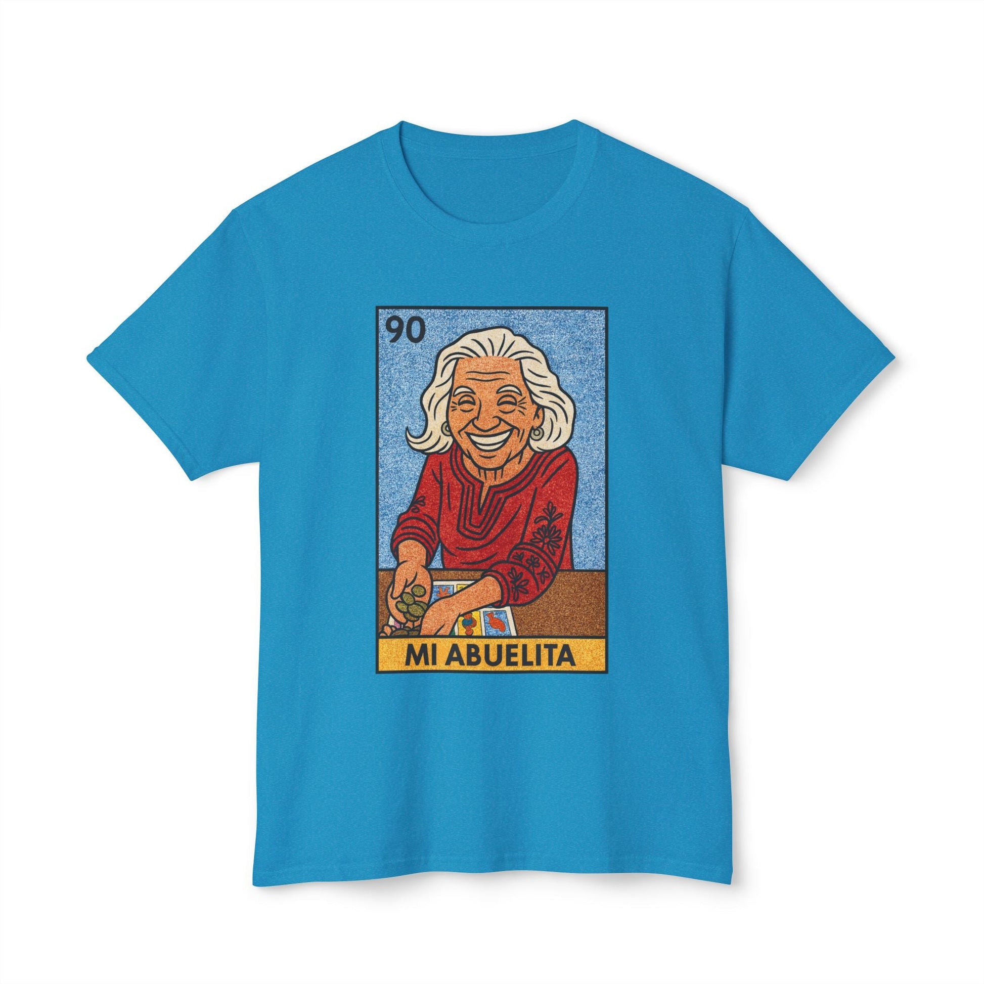 Mi Abuelita Lotería Card T-Shirt — Vintage Hispanic Grandma Tribute Printify