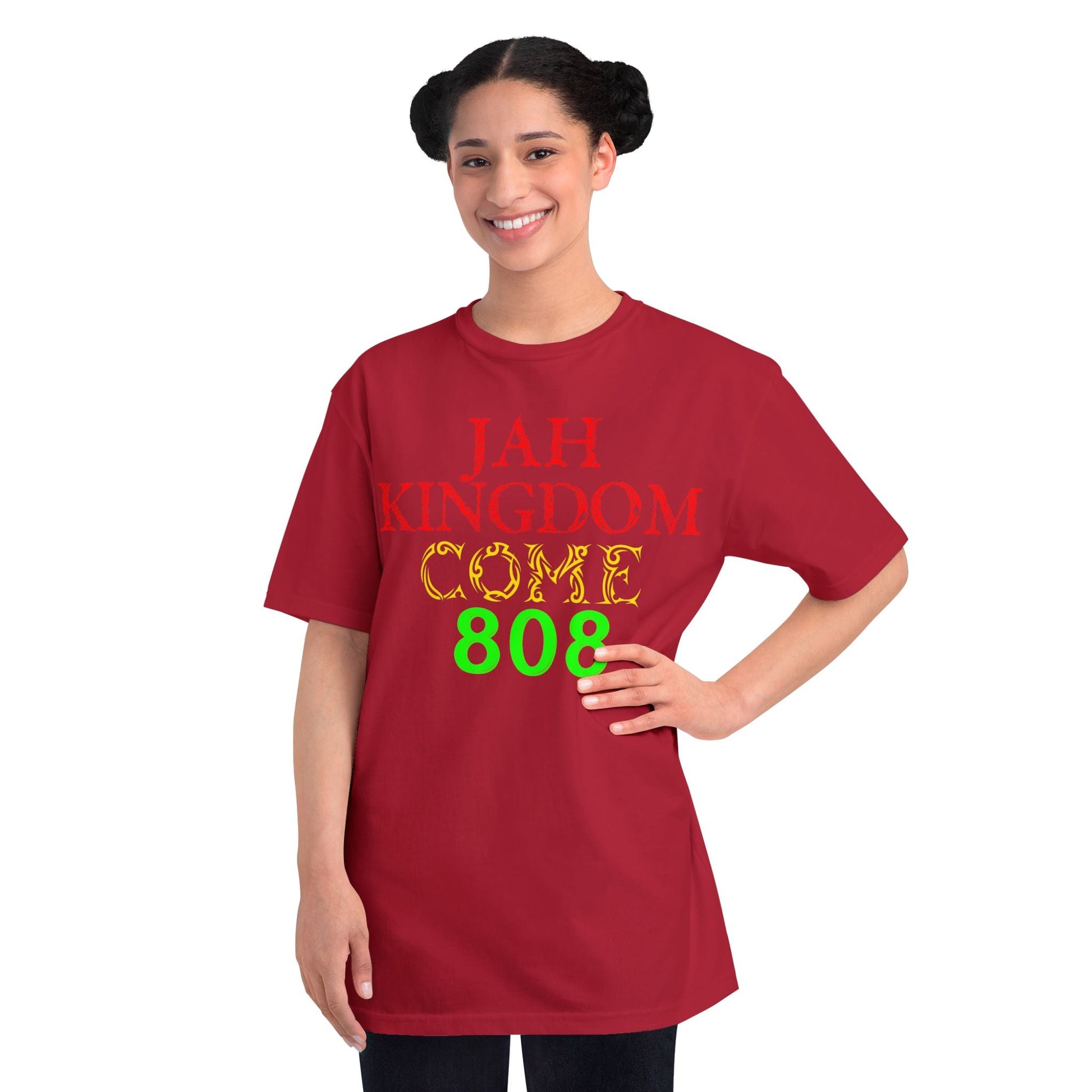 Jah Kingdom Come 808 T-Shirt — Reggae Rasta Vibe Tee Printify