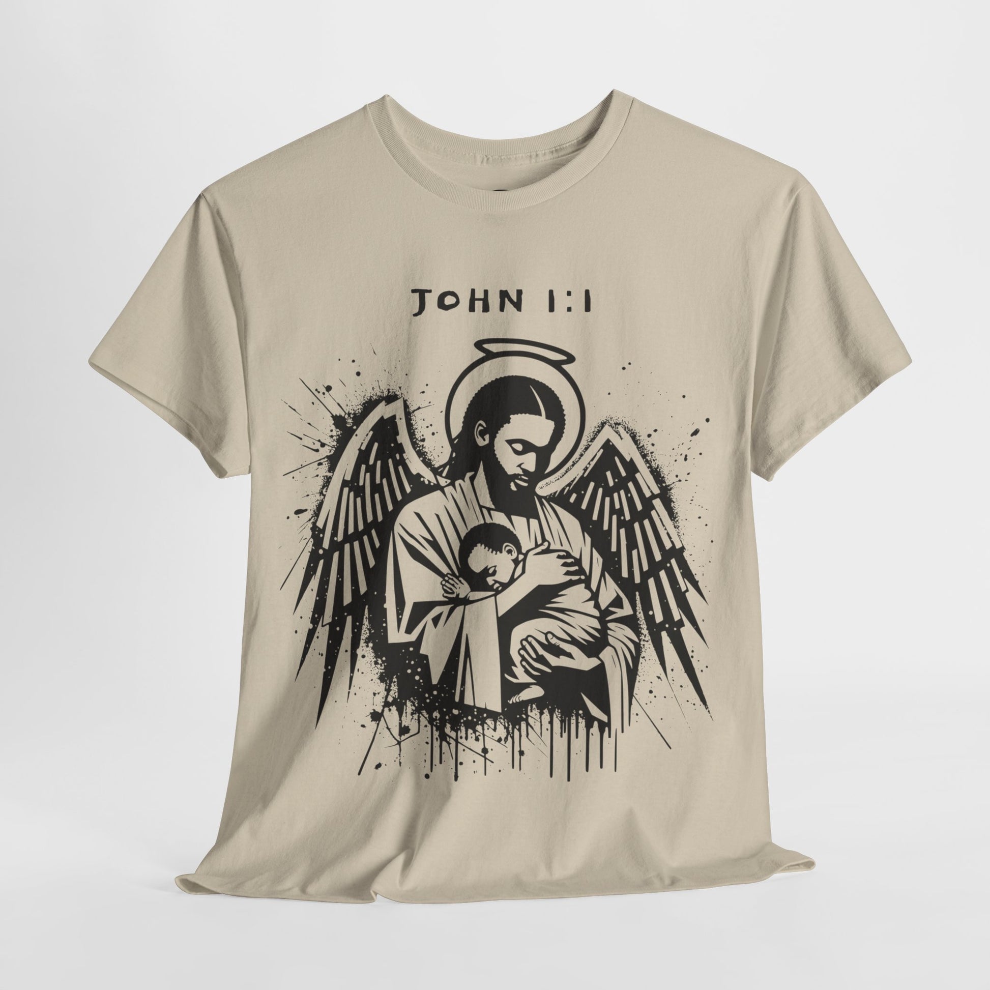 Island Scripture Tee: The Radiance of John 1:1 Printify