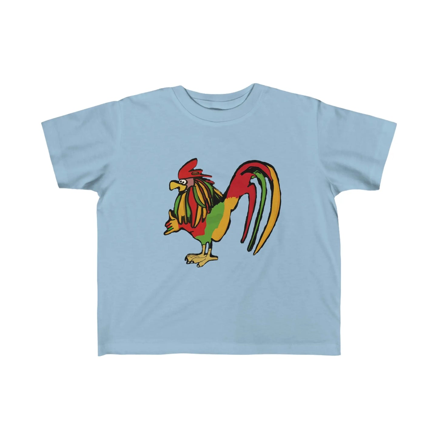 Kid's Rasta Rooster JAH Jersey Tee Printify