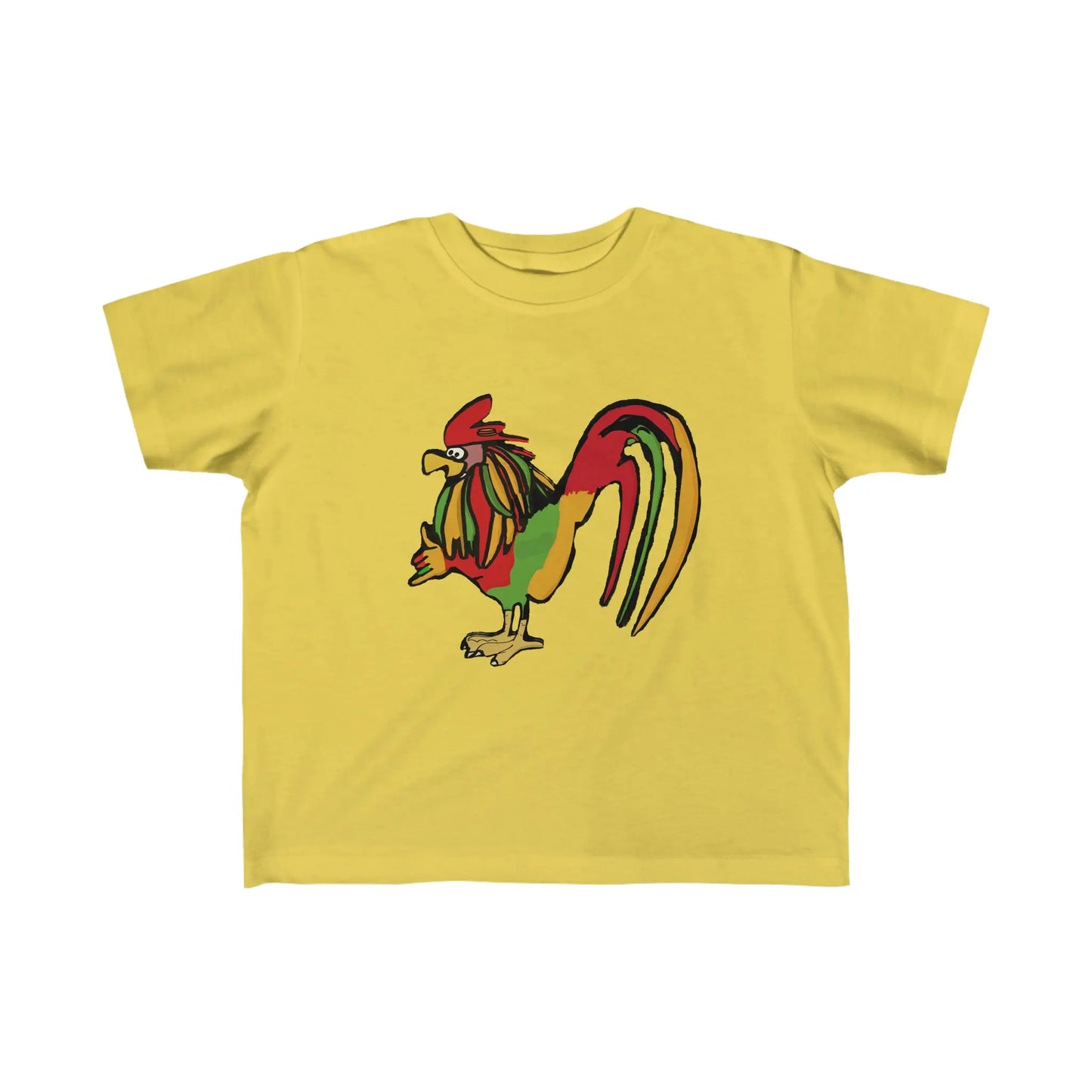 Kid's Rasta Rooster JAH Jersey Tee Printify