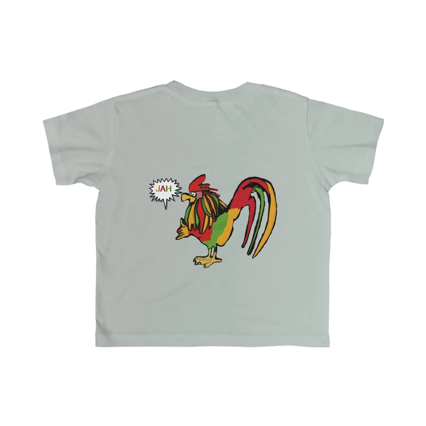 Kid's Rasta Rooster JAH Jersey Tee Printify